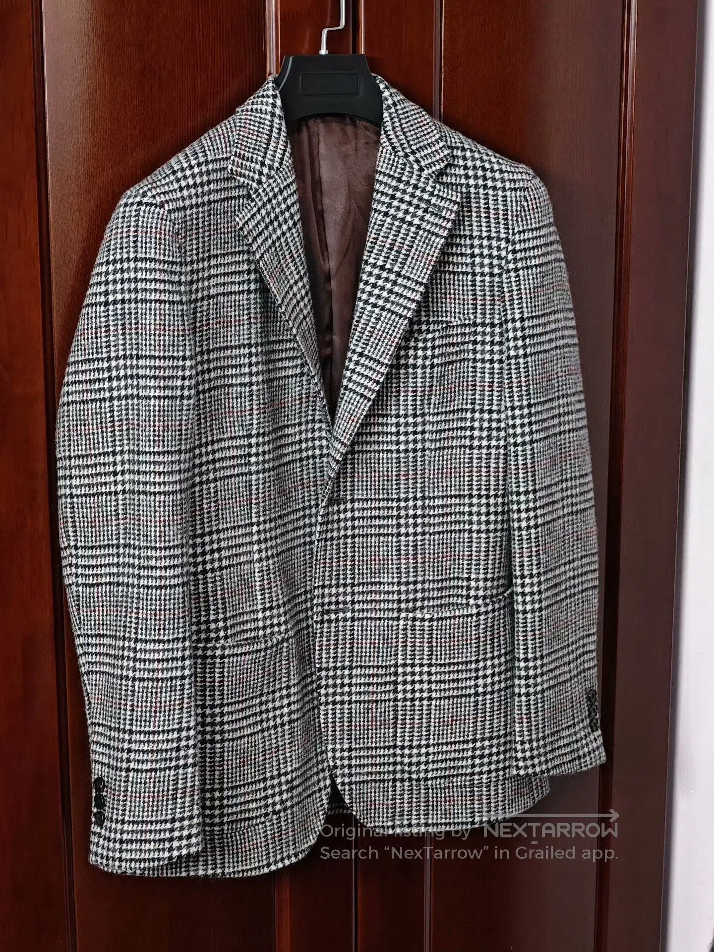 Japanese Brand British Moon Tweed Wool Blazer. Size US S / EU 44-46 / 1 - 1 Thumbnail