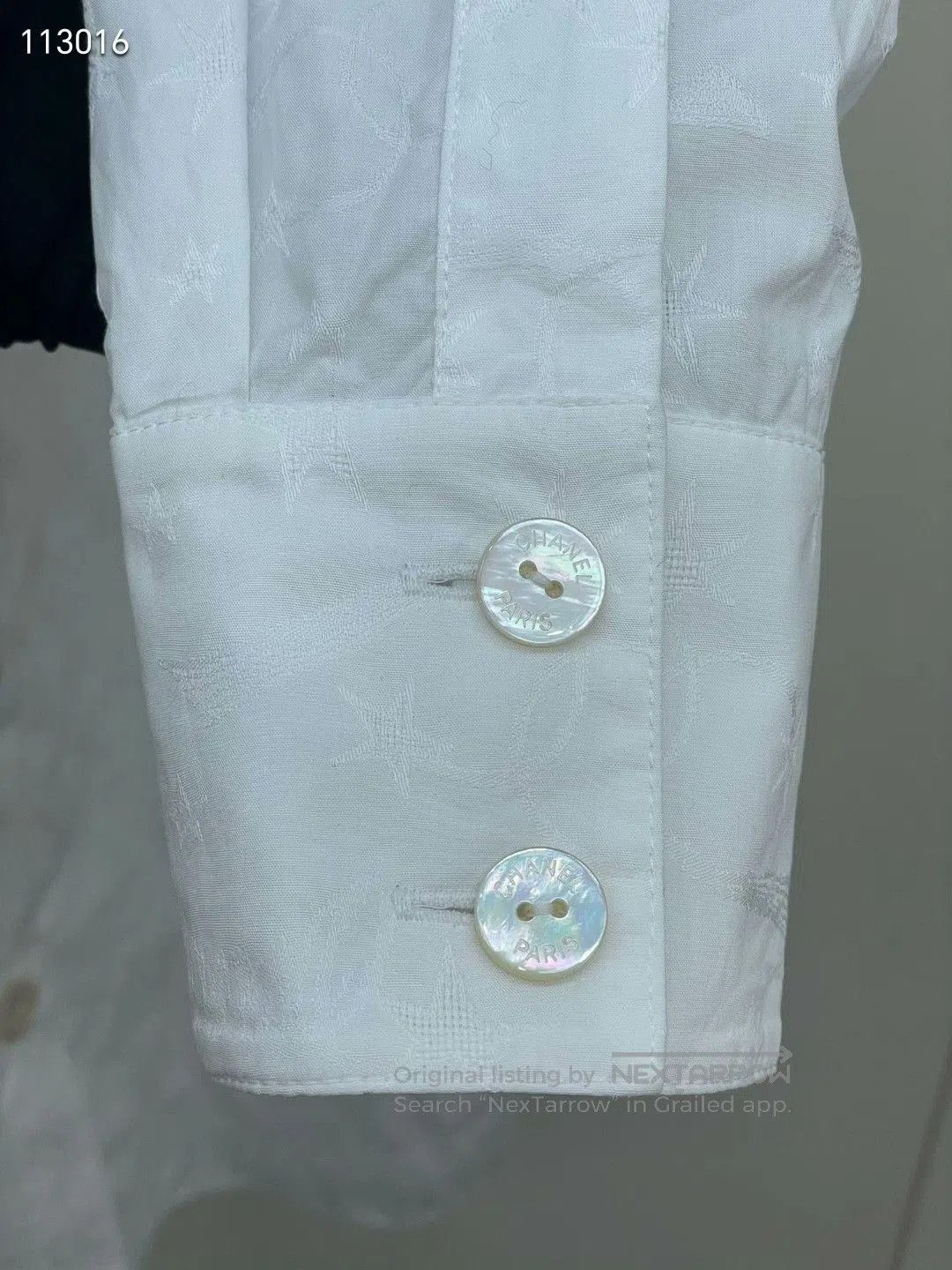 Chanel Chanel 24C Logo Button Long Shirt. Size XXS / US 00 / IT 34 - 4 Thumbnail