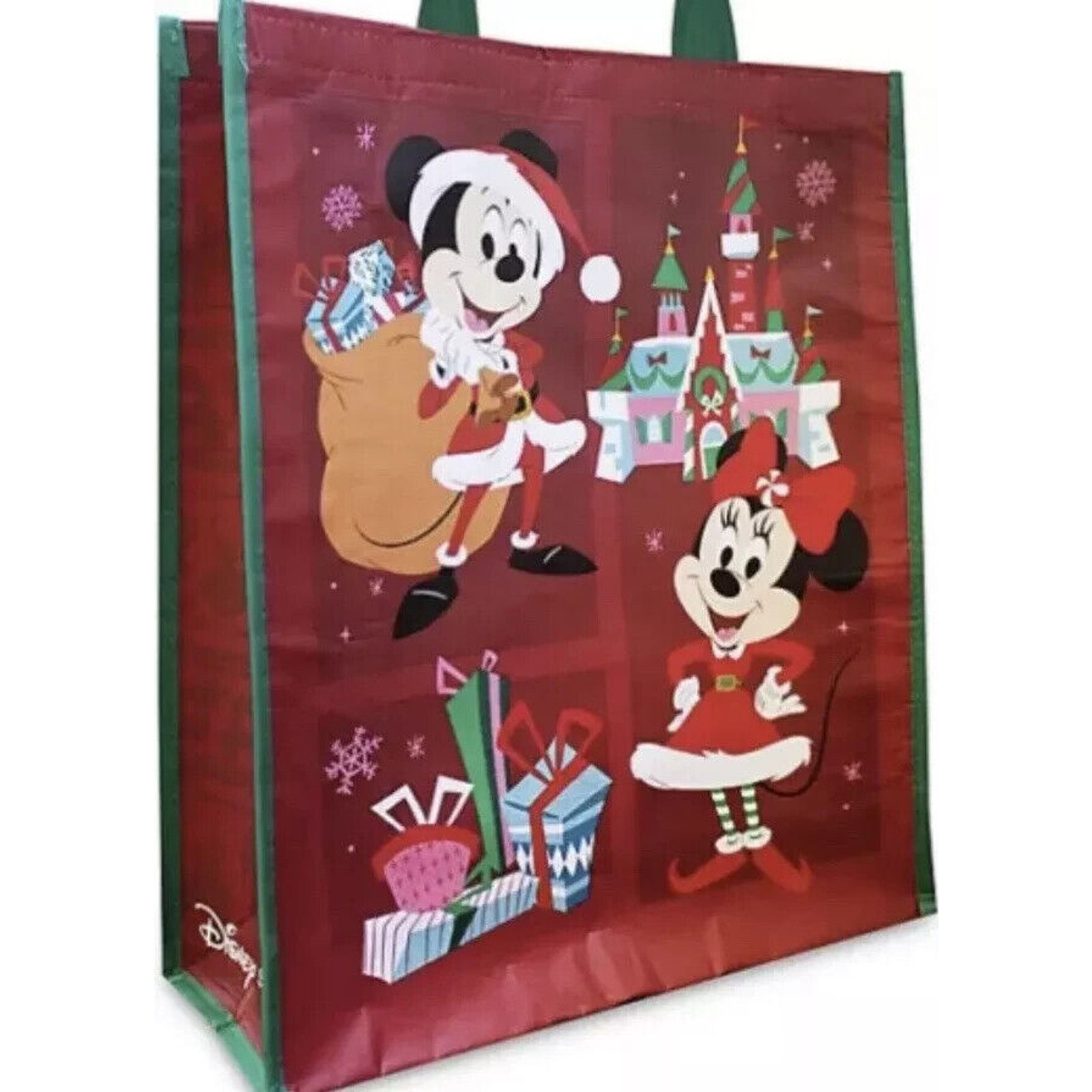 Disney NEW! DISNEY Santa MICKEY & MINNIE Christmas Reusable Tote L Size ONE SIZE - 2 Thumbnail