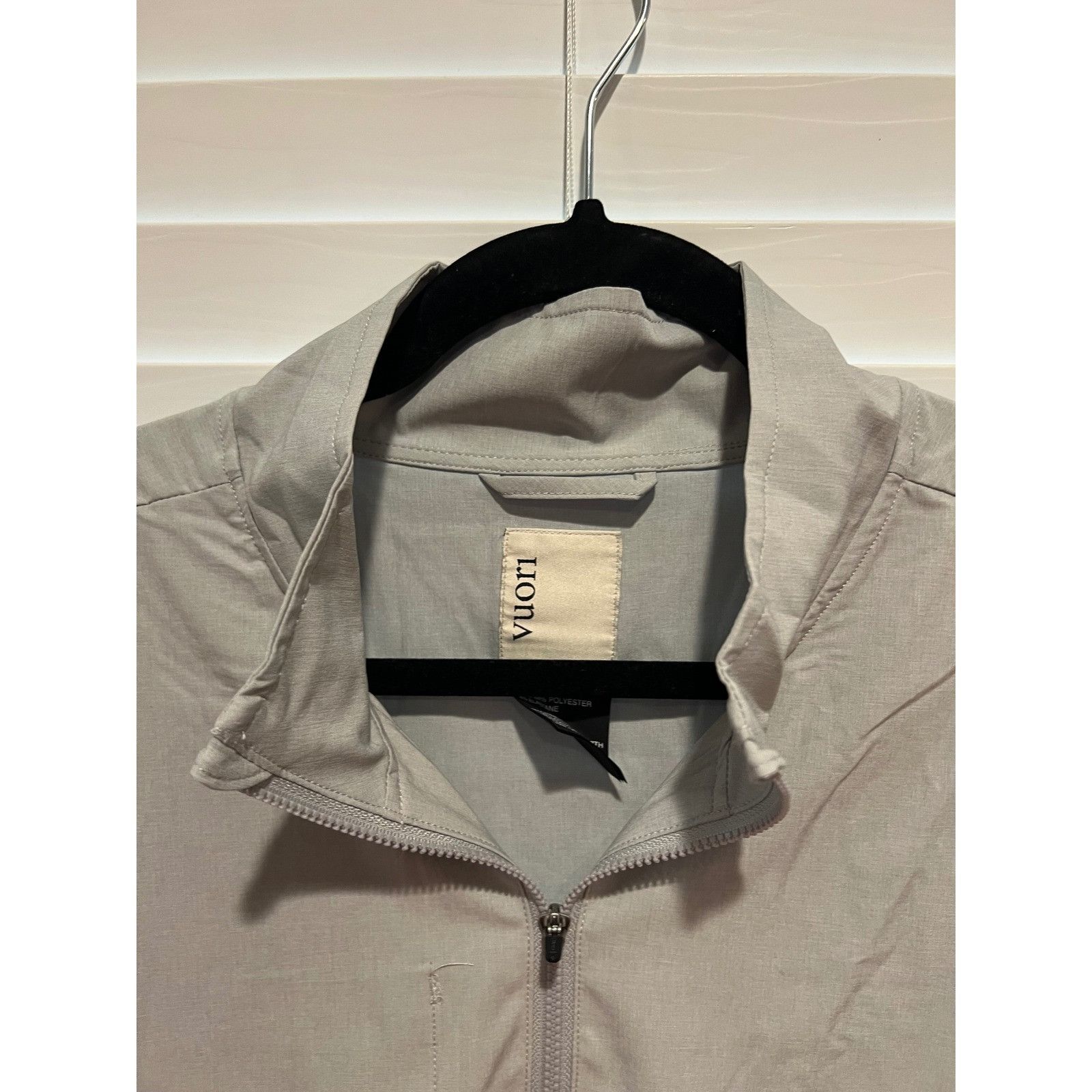 Vuori Vuori Mens Venture Track Jacket Light Gray Full Zip Lightwei Size US XL / EU 56 / 4 - 8 Thumbnail
