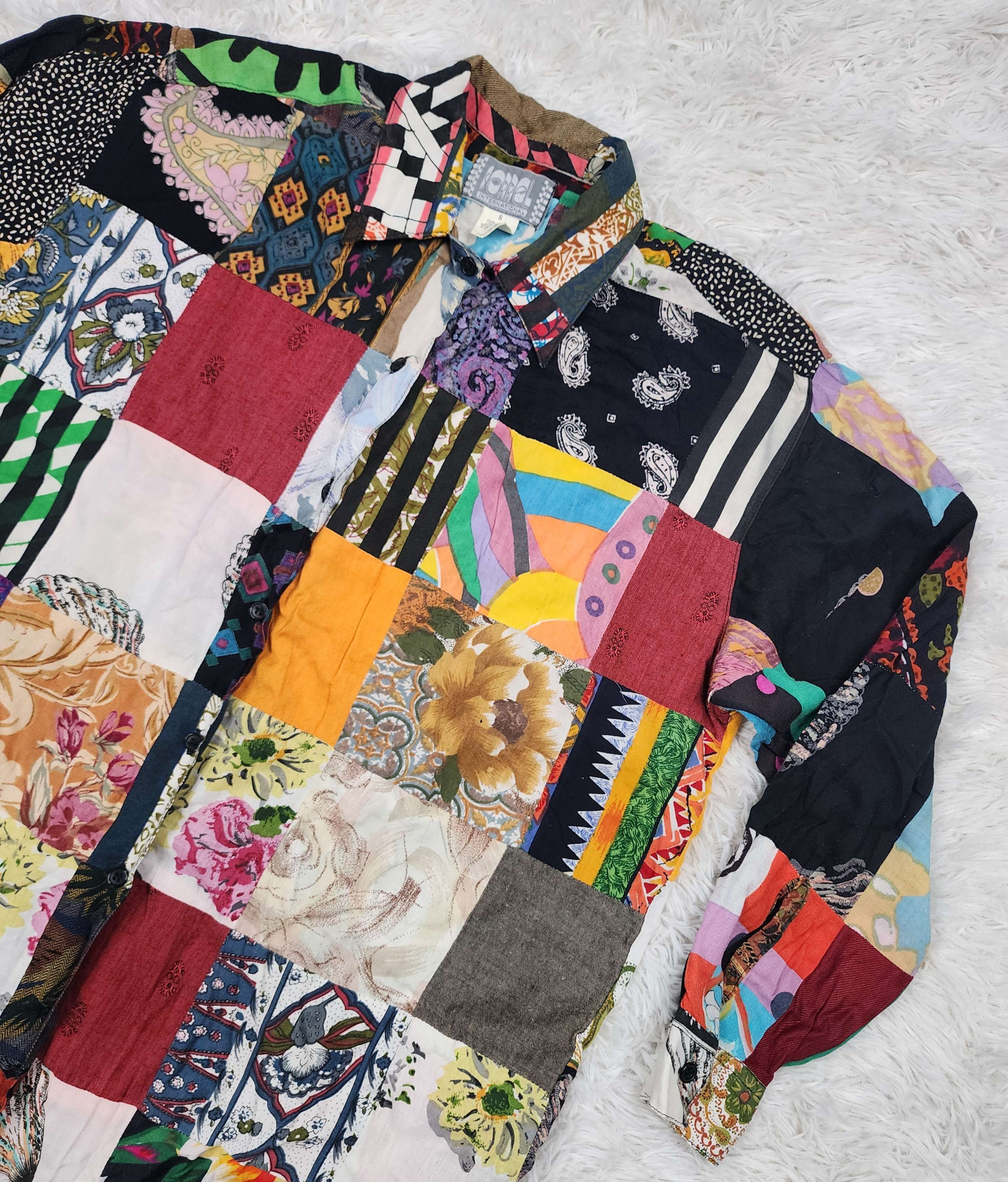 Vintage Vtg Sorrel international LS handmade patchwork button shirt Size US S / EU 44-46 / 1 - 2 Thumbnail