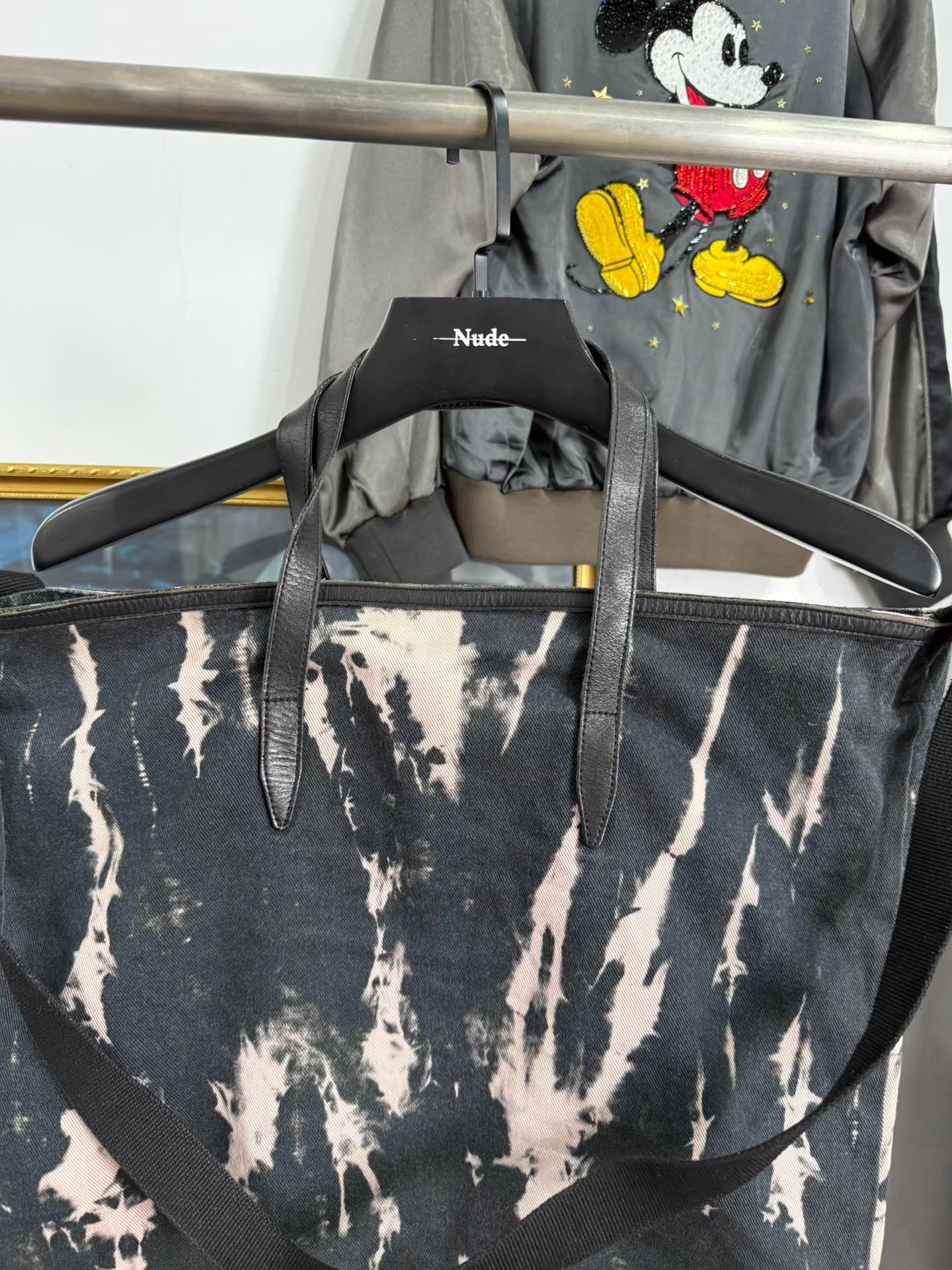 Dries Van Noten Dries Van Noten Patchwork Waxed Tote Crossbody K20 Size ONE SIZE - 4 Thumbnail