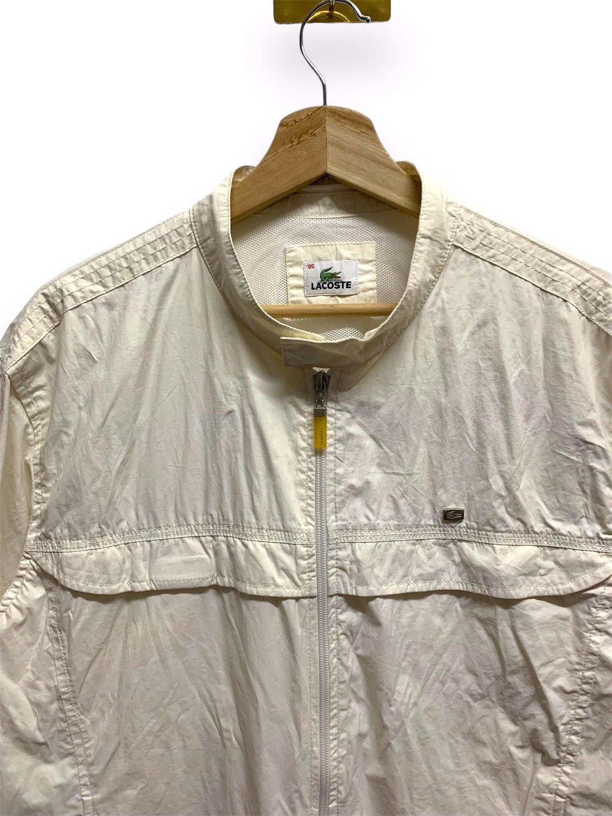 Lacoste × Vintage Vintage Lacoste Windbreaker Jacket Zipper Size US L / EU 52-54 / 3 - 2 Thumbnail