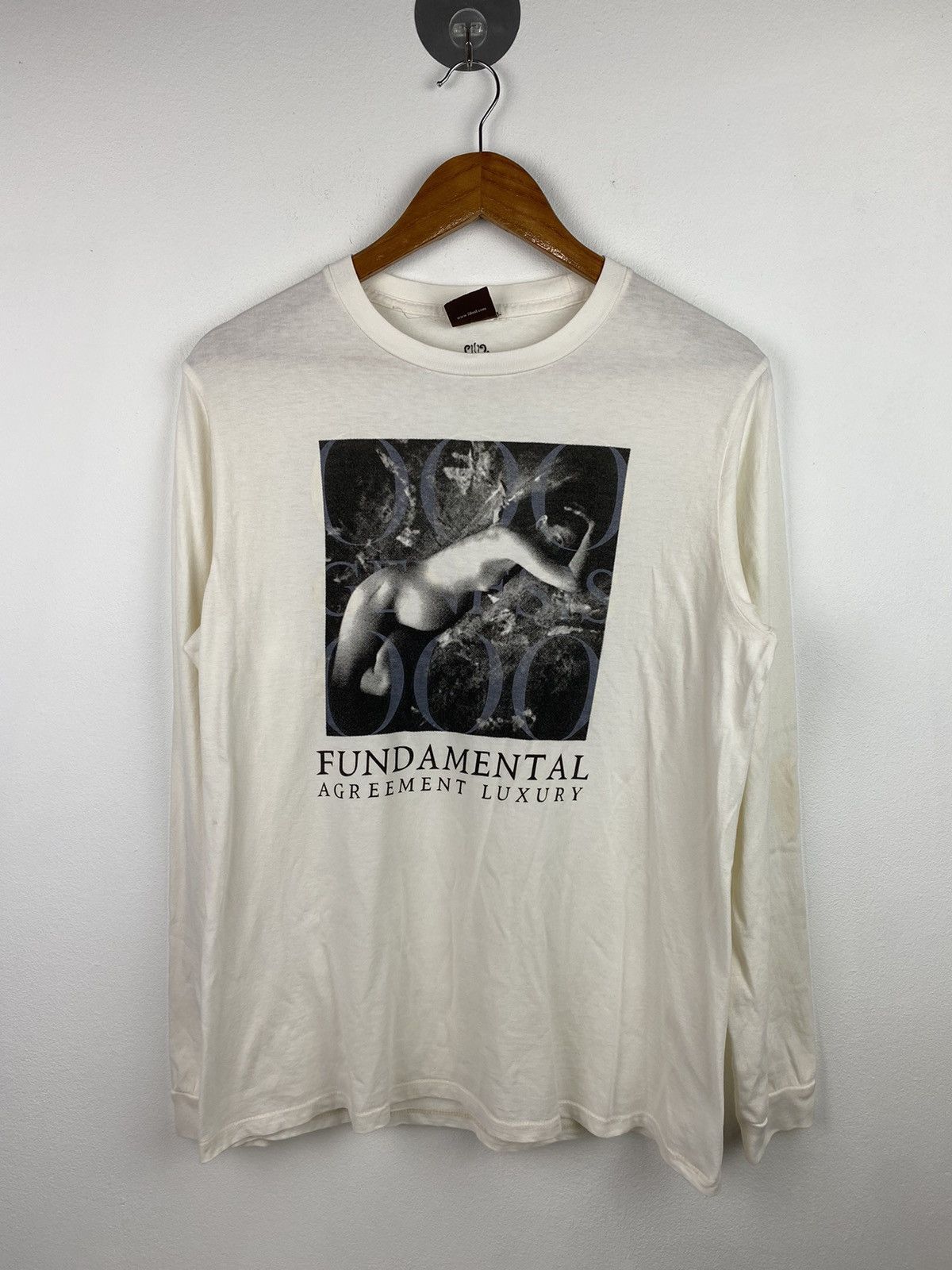 image of Archival Clothing x Fdmtl Longsleeve T-Shirt in White, Men's (Size Medium)