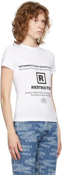 Vetements Vetements limited 18+ restricted tee | Grailed