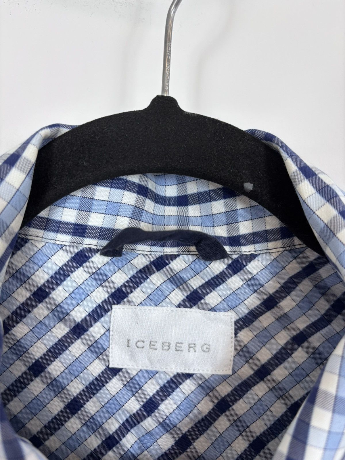 Iceberg Iceberg Vintage Men’s Gingham Check Long Sleeve Shirt Size US L / EU 52-54 / 3 - 16 Thumbnail