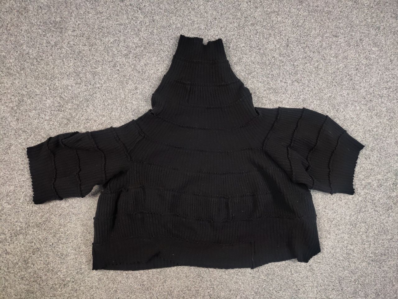 Yohji Yamamoto Vintage 90s Y's Yohji Yamamoto Knit Poncho Oversized Sweater Size M / US 6-8 / IT 42-44 - 14 Thumbnail