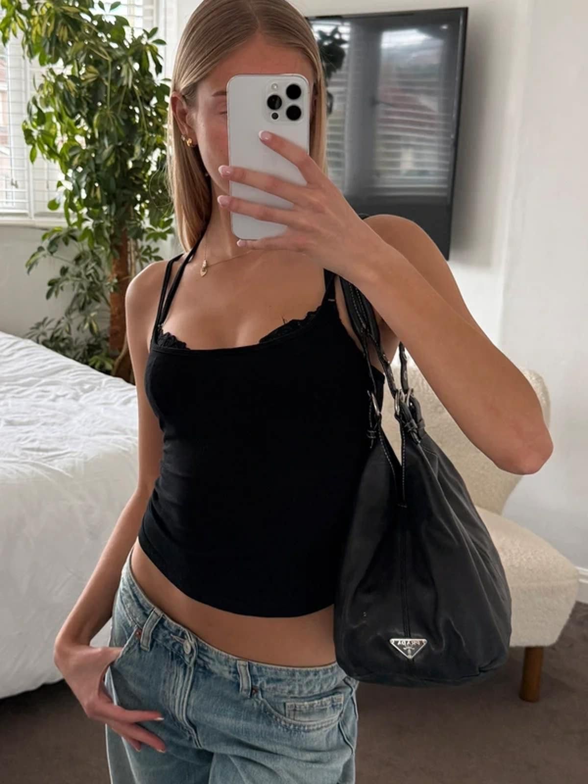 Prada Prada Leather Shoulder Bag Size ONE SIZE - 8 Thumbnail