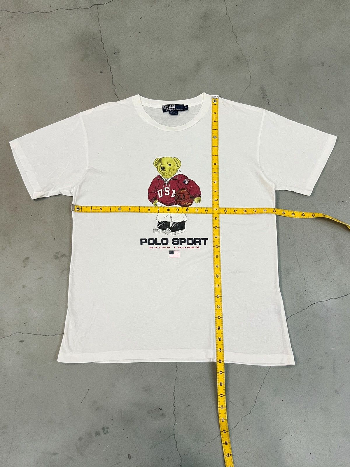 Polo Ralph Lauren Vintage Polo Sport Ralph Lauren Bear USA Basketball T-Shirt Size US M / EU 48-50 / 2 - 6 Thumbnail