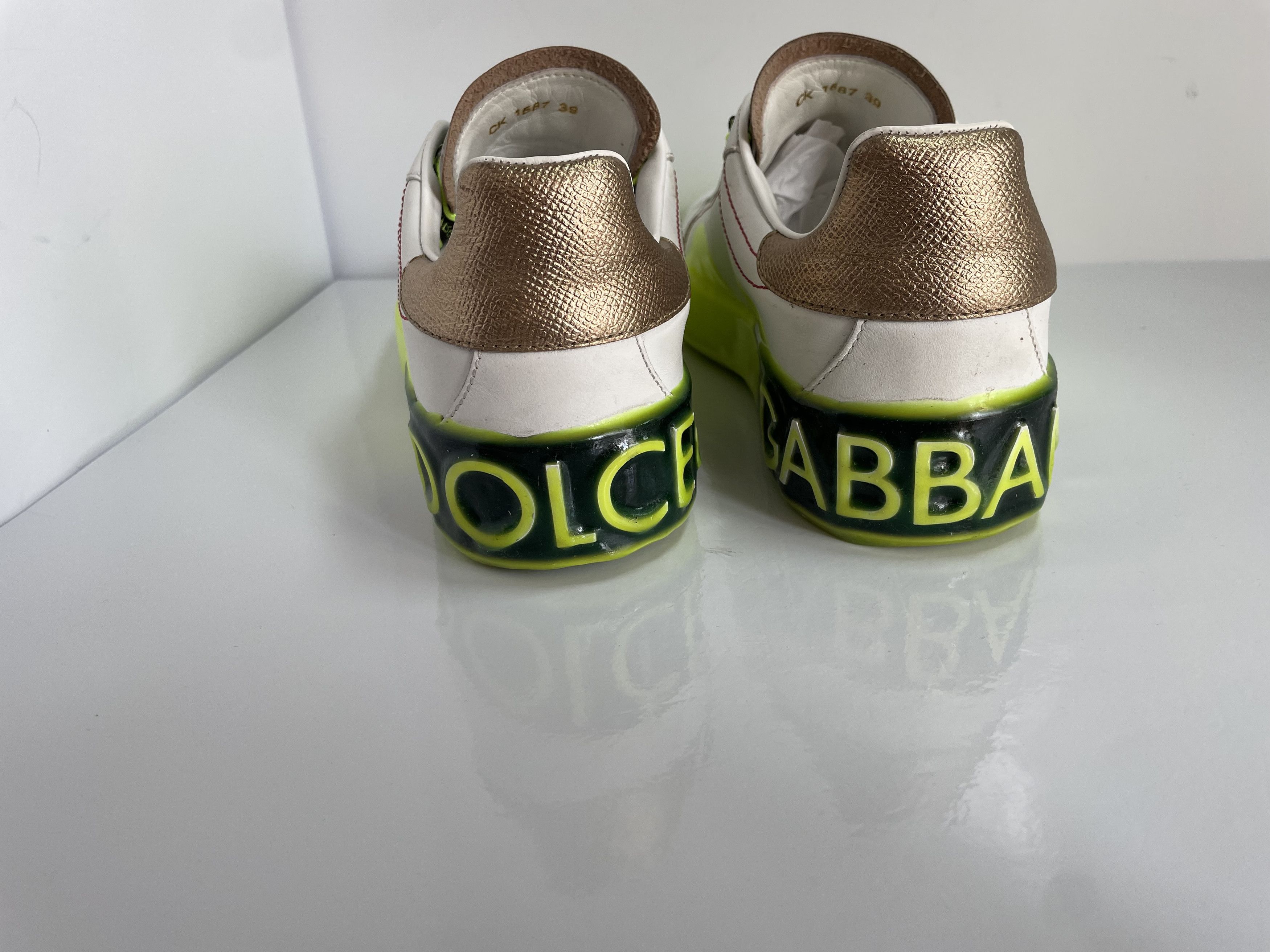 Dolce & Gabbana Dolce & Gabbana Portofino leather sneakers EU39 ( real 38) Size US 9 / IT 39 - 4 Thumbnail