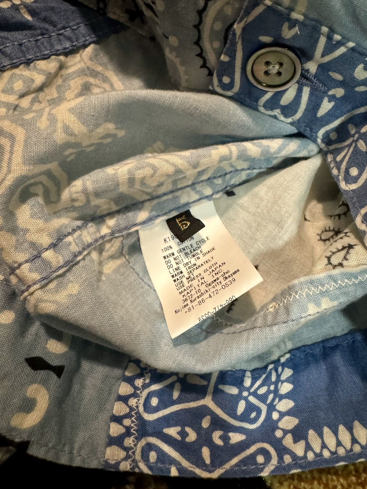 Kapital Kapital Bandana Patchwork Shirt Blue Size US XXL / EU 58 / 5 - 5 Thumbnail