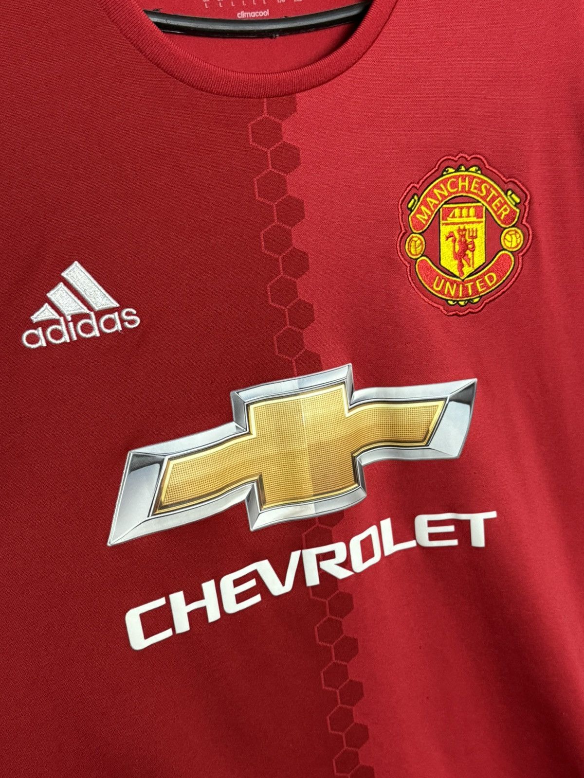 Adidas Manchester United 16/17 Home Football Jersey T-Shirt Size US L / EU 52-54 / 3 - 3 Thumbnail