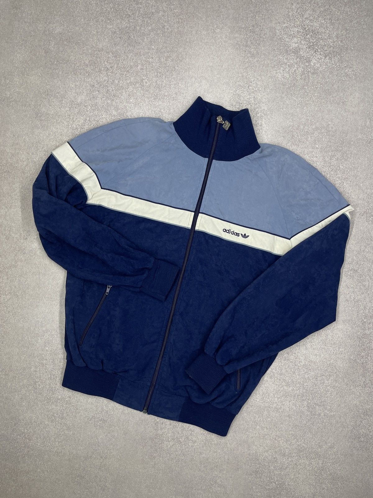 Vintage Arhival Adidas Track Jacket Navy/Blue West Germany