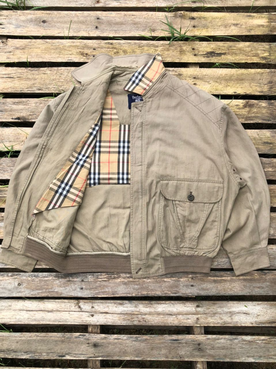 Burberry × Vintage Vintage Burberrys Nova Check Jacket Size US L / EU 52-54 / 3 - 1 Thumbnail