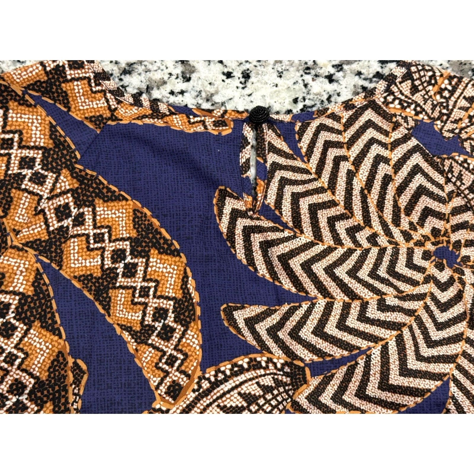 Farm Rio Farm Rio Shirtdress Womens Mini Dress Boho Geometric Multicolor Short Sleeves Lined Cotton Casual Party/Cocktail Wedding Size M Size M / US 6-8 / IT 42-44 - 8 Thumbnail