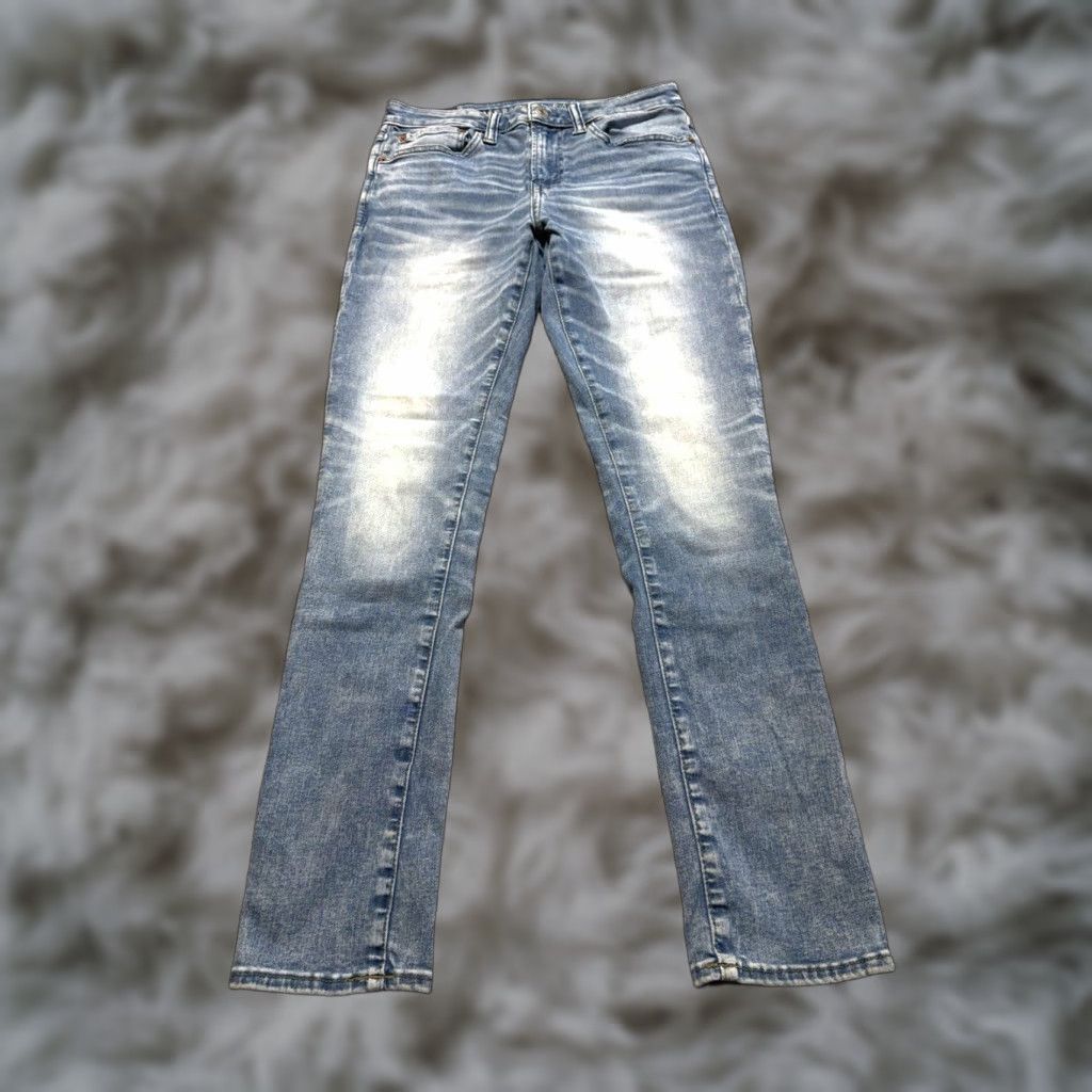 American Eagle Outfitters American Eagle Outfitters Jeans Adult 31 Blue Denim Cotton 5-Pocket Skinny Mid Rise Inseam 32 Air Flex 360 Mens Size US 31 - 1 Thumbnail