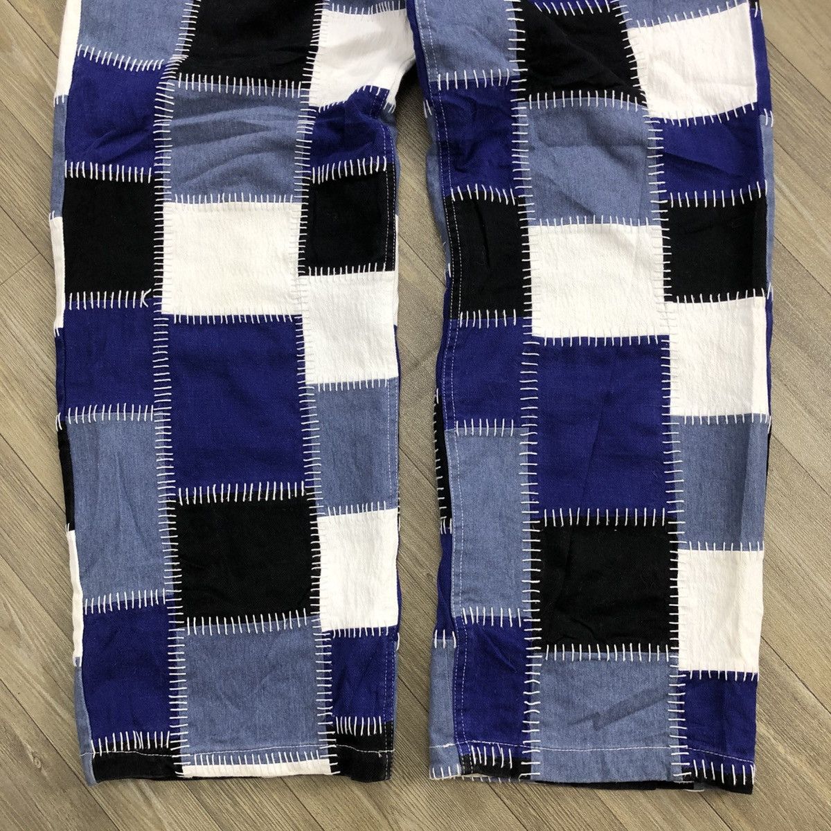 Cross Colours RARE💥 Cross Colours Patchworks JNCO Style Baggy Pants Size US 34 / EU 50 - 10 Thumbnail
