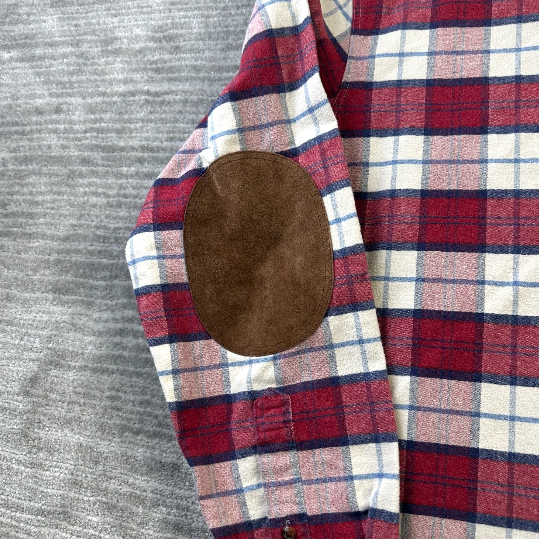 J.Crew J. Crew Shirt Mens M Red Button-Up Plaid Flannel Collar Shirt Casual Outdoor Vintage No Size US M / EU 48-50 / 2 - 4 Thumbnail