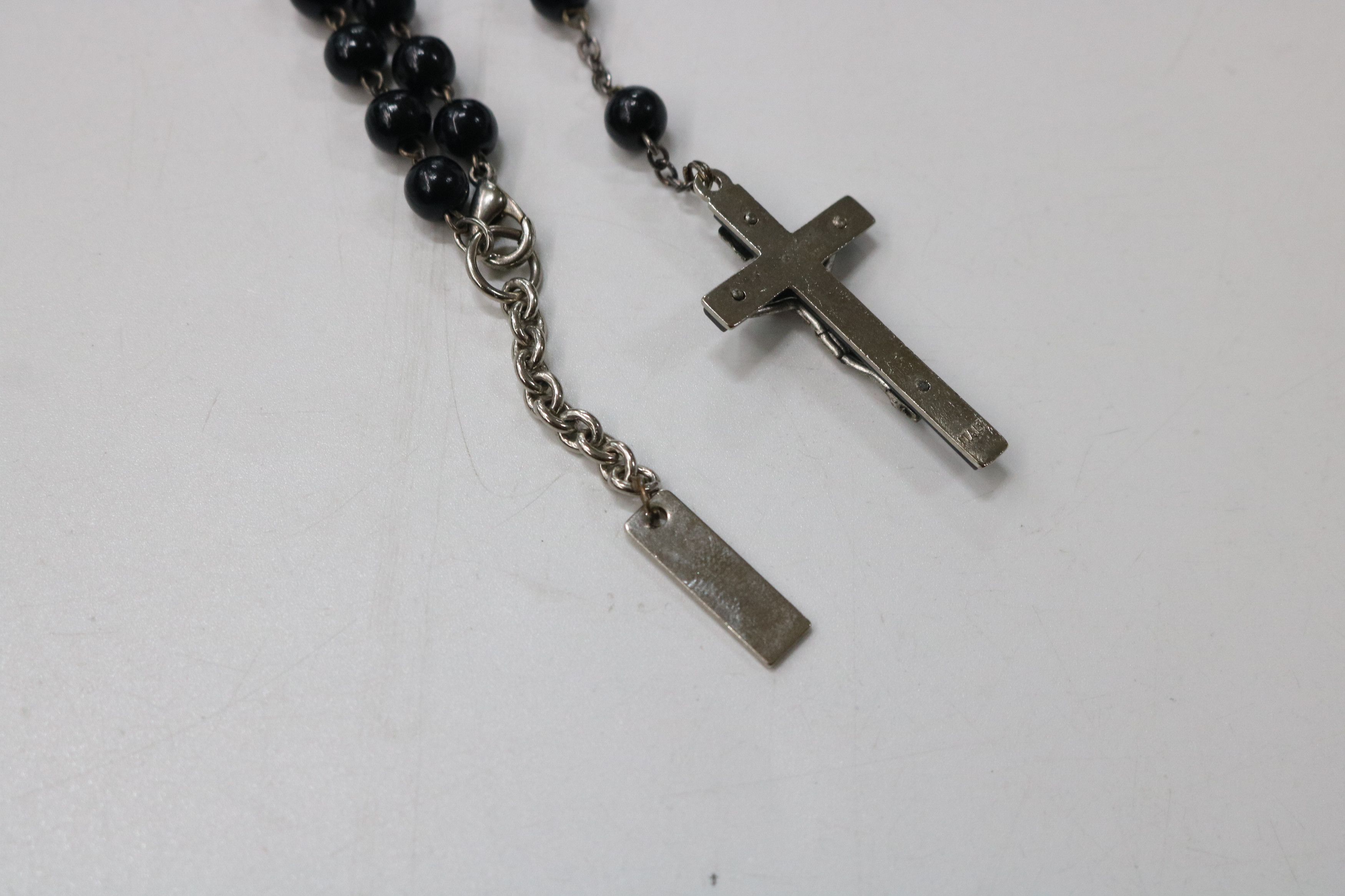 DOLCE & GABBANA Rosaria Silver Rosary Necklace