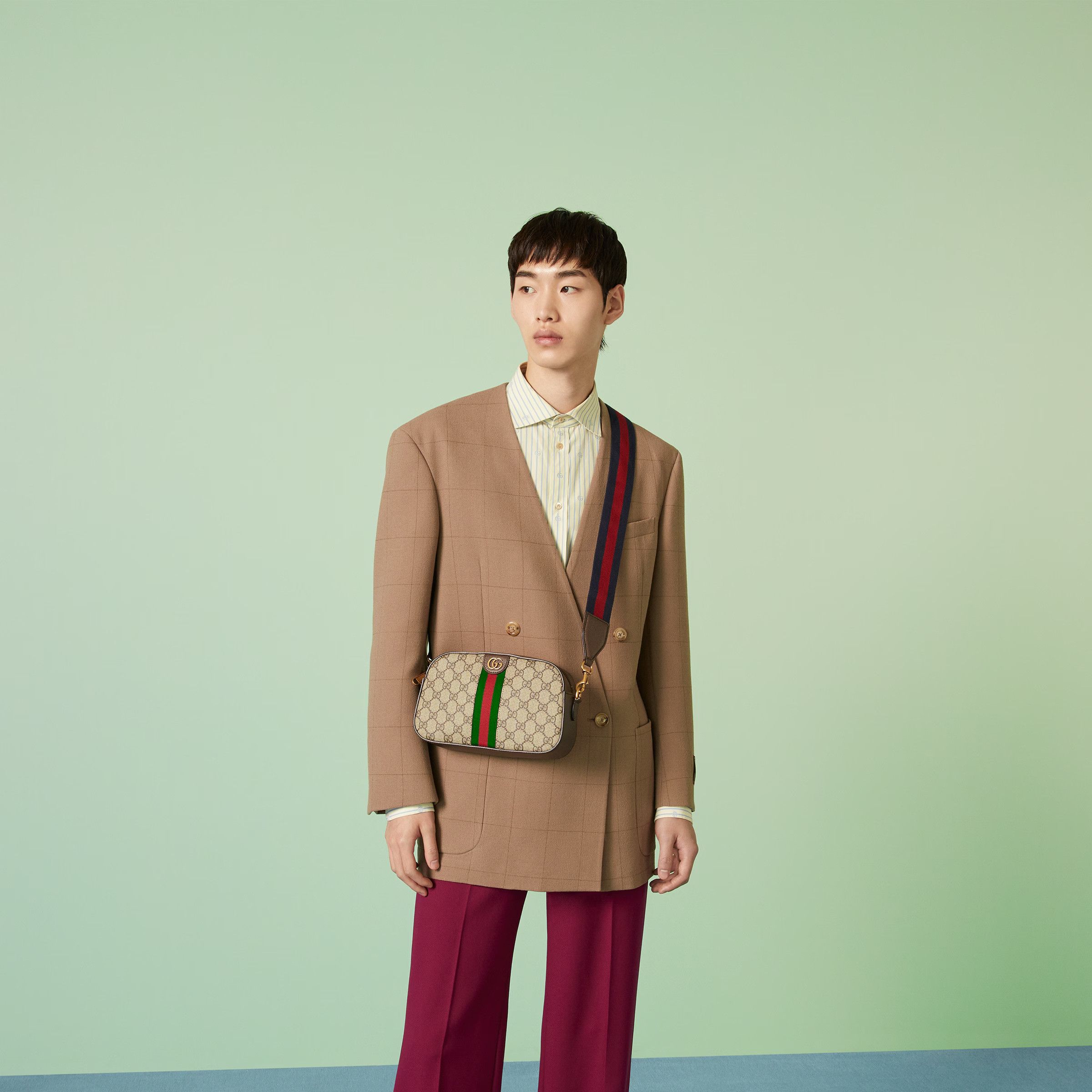 GUCCI｜CROSSBAGS (752591 FACFW 8920) WMNS) Gucci Ophidia GG Small Shoulder Bag 'Beige Ebony