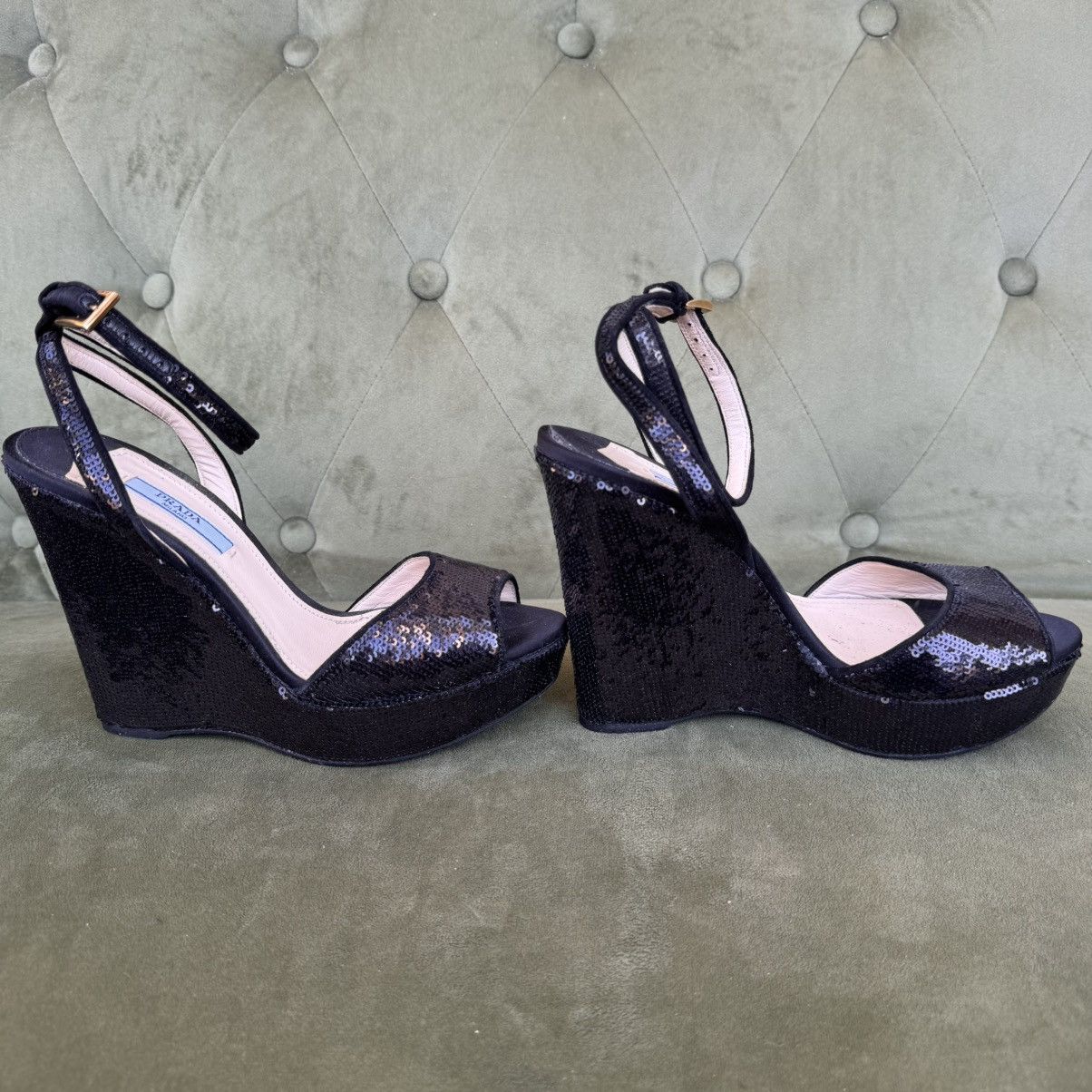 Prada Prada Sequins Sequin Embellishments Espadrilles Women's Size US 7 / IT 37 - 5 Thumbnail
