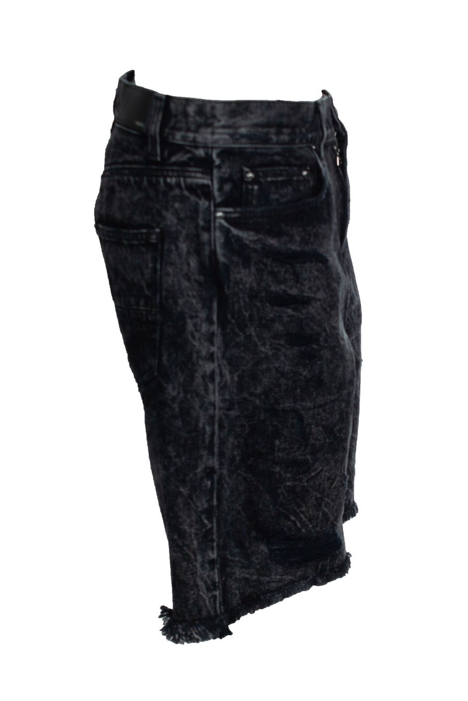 Amiri Amiri, Trasher denim shorts in black Size US 33 - 2 Thumbnail