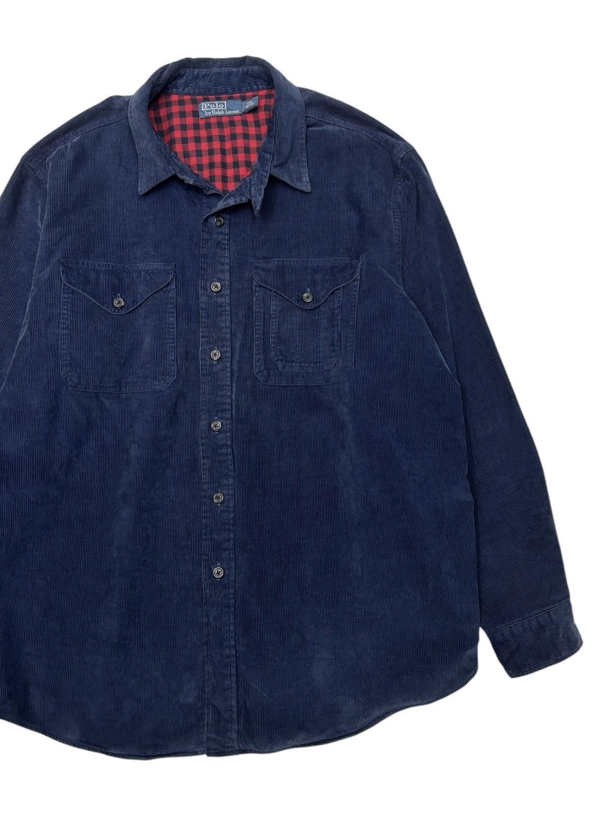Polo Ralph Lauren 🔥POLO RALPH LAUREN OVERSIZED CORDUROY BUTTON SHIRT Size US XXL / EU 58 / 5 - 6 Thumbnail