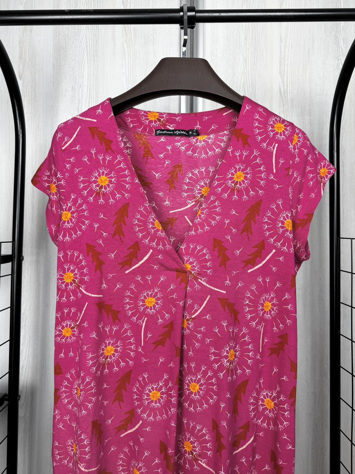 Gudrun Sjoden Gudrun Sjödén Dandelion Flower v-neck short sleeve dress M Size M / US 6-8 / IT 42-44 - 3 Thumbnail