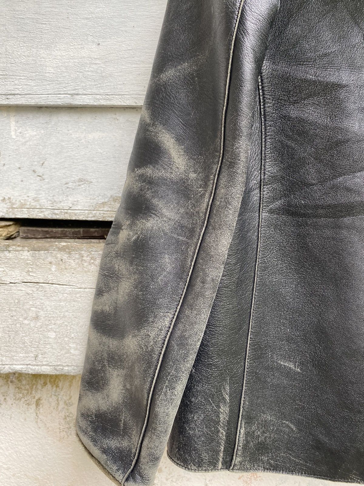 Genuine Leather United Worker Republic (UWR) Fur Lining Leather Hoodie JKT Size US S / EU 44-46 / 1 - 9 Thumbnail