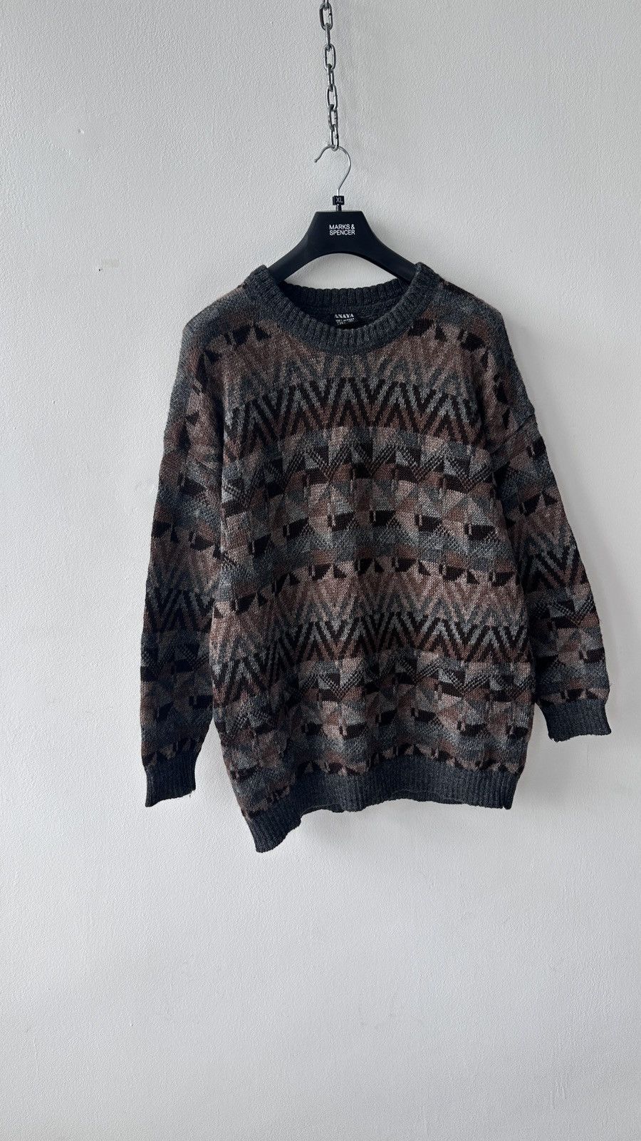 Other 100% Alpaca Sweater Geometric Aztec Boho Knit Pullover Peru Size US XL / EU 56 / 4 - 3 Thumbnail