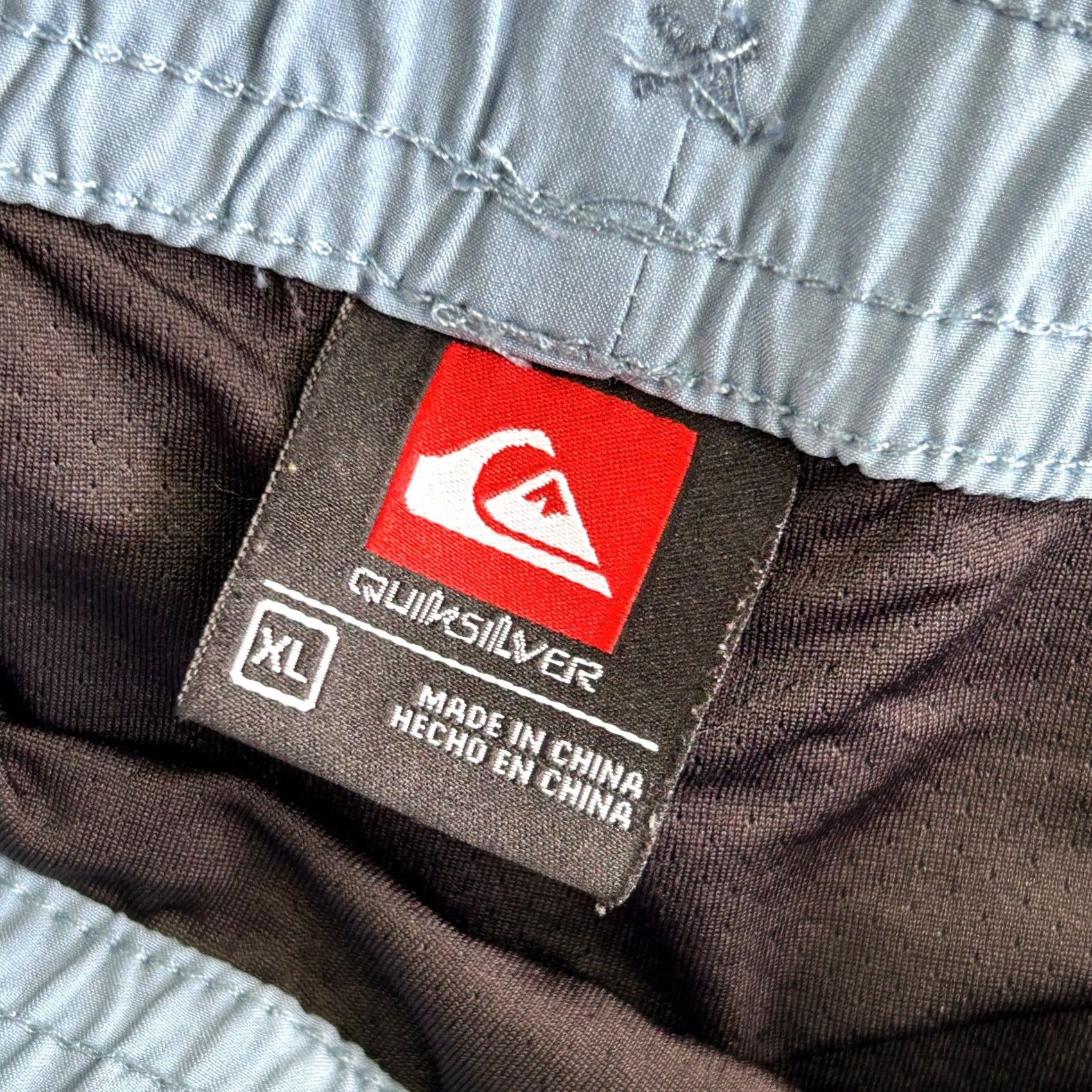 Quiksilver Quiksilver Cargo Shorts XL Elastic Waist Drawstring Powder Blue Cargo Size US 36 / EU 52 - 4 Thumbnail