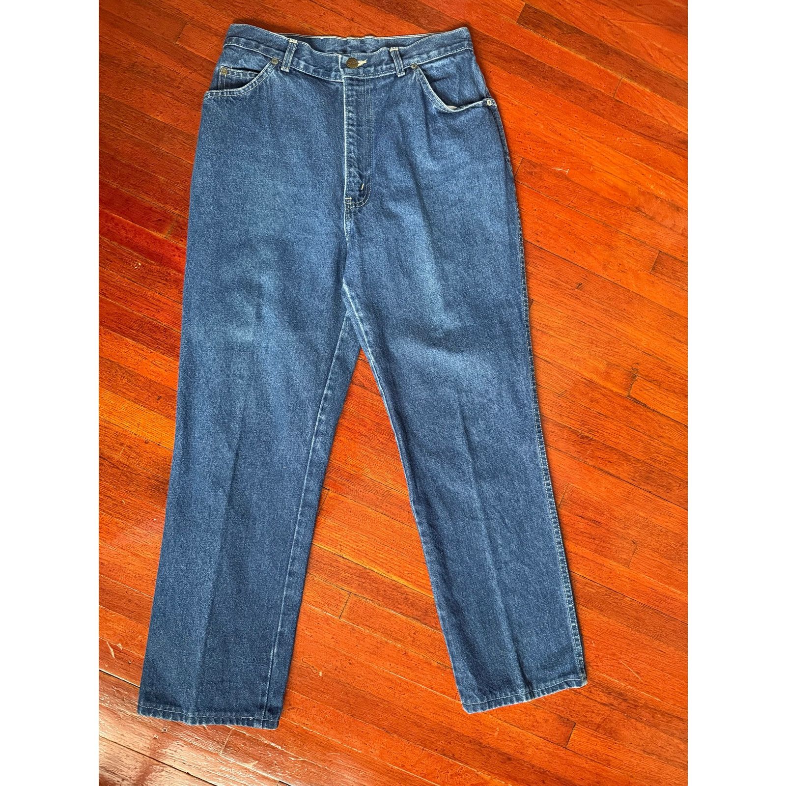 Vintage 80’s Chic High Waist Dark Wash Blue Mom Jeans 28X27 Small Size 28" / US 6 / IT 42 - 1 Thumbnail
