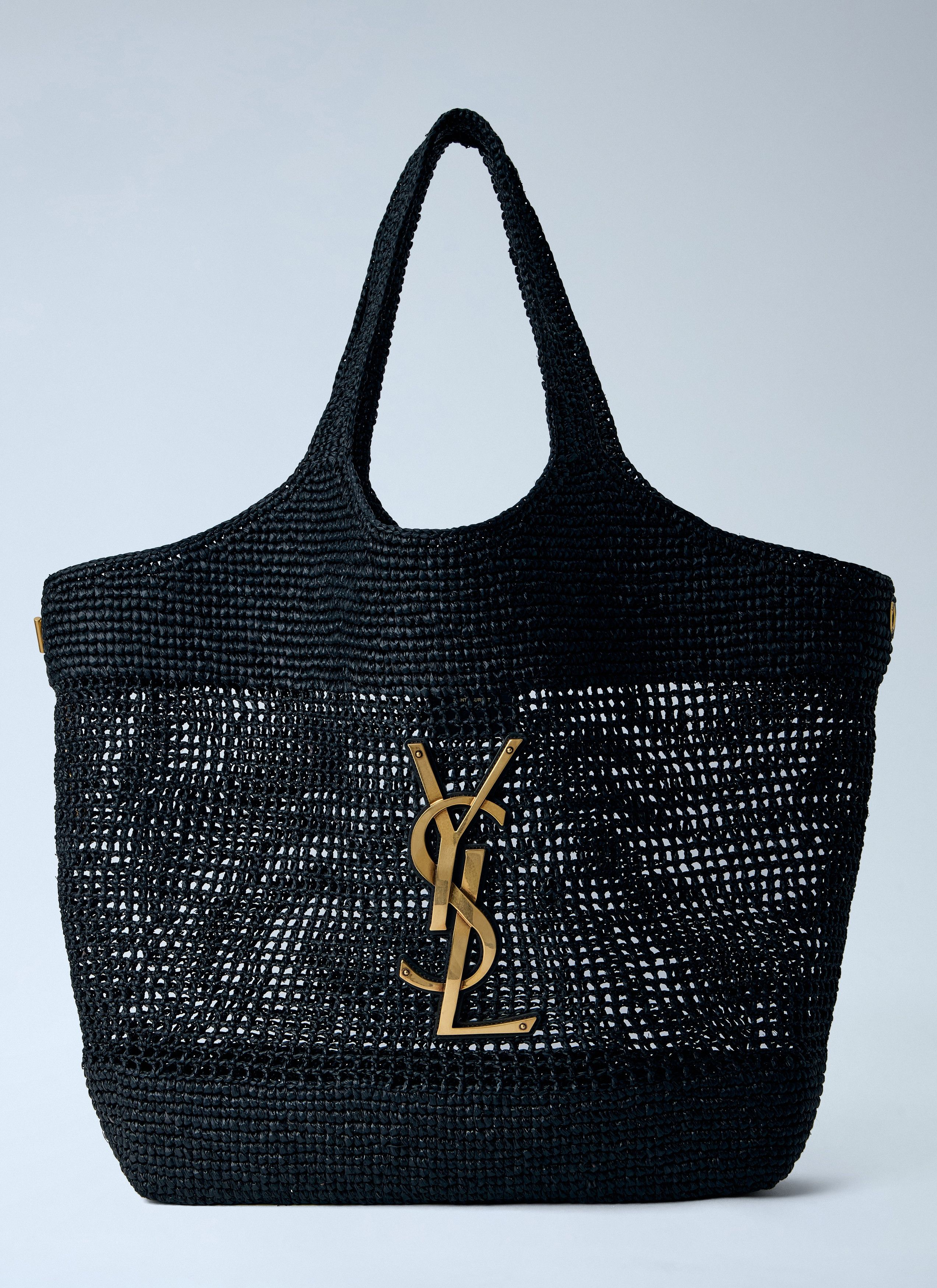 Saint Laurent Paris Rafia Icare Tote Bag Size ONE SIZE - 1 Thumbnail