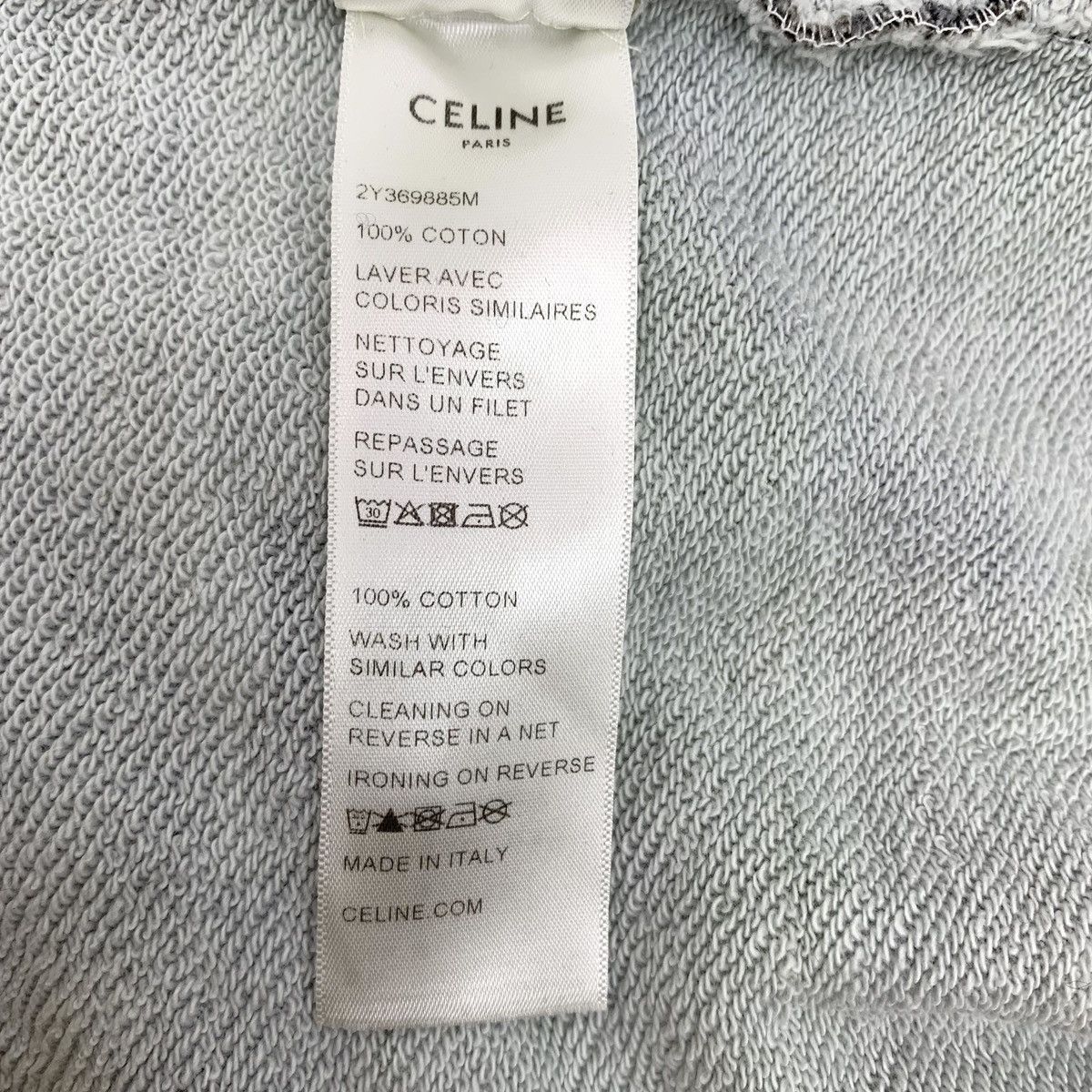 Celine Celine Camouflage Logo Hooded Drawstring Sweatshirt K26WX Size S / US 4 / IT 40 - 6 Thumbnail