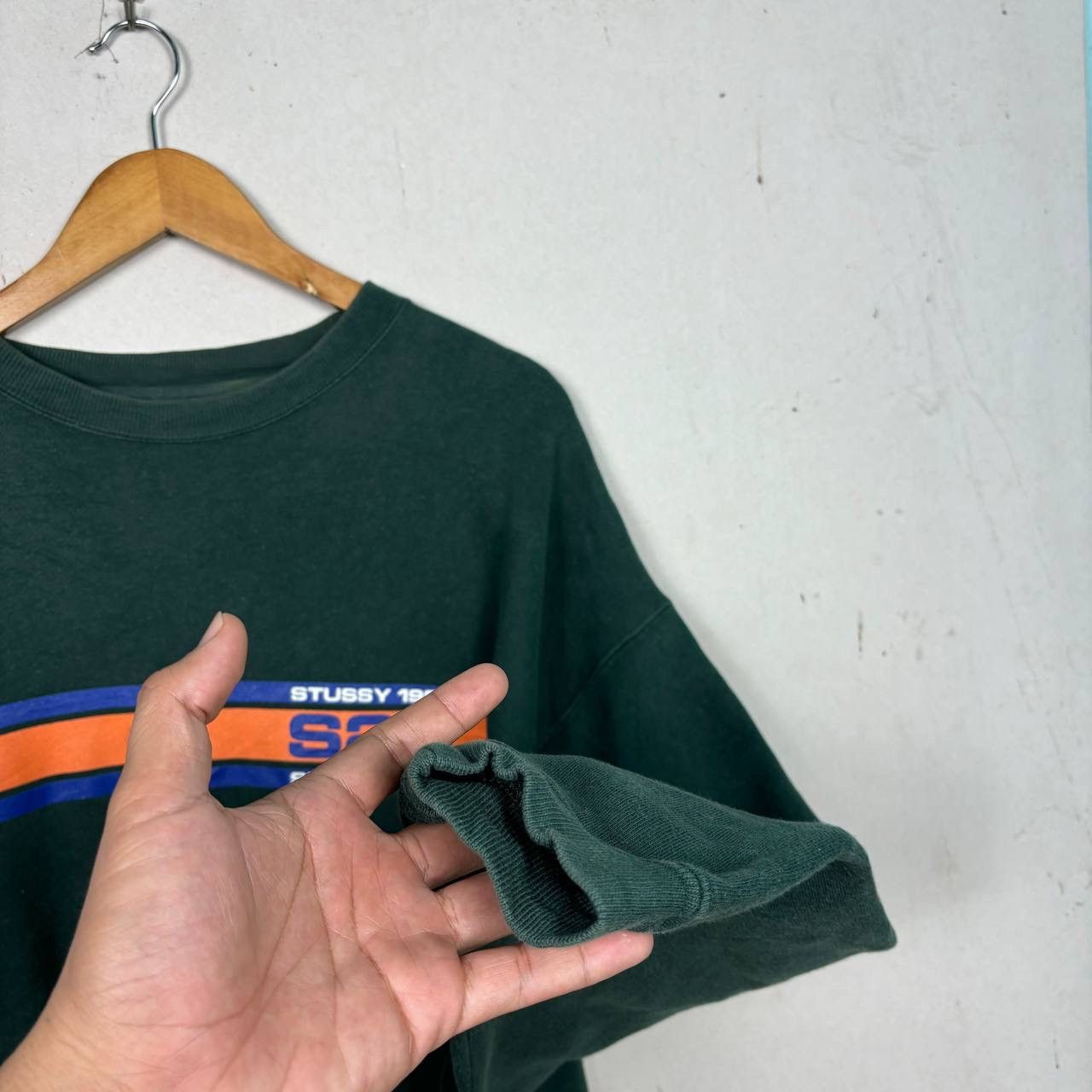 Stussy Vintage 96 Stussy S2C Supersport Sweatshirt Green M Size US M / EU 48-50 / 2 - 5 Thumbnail