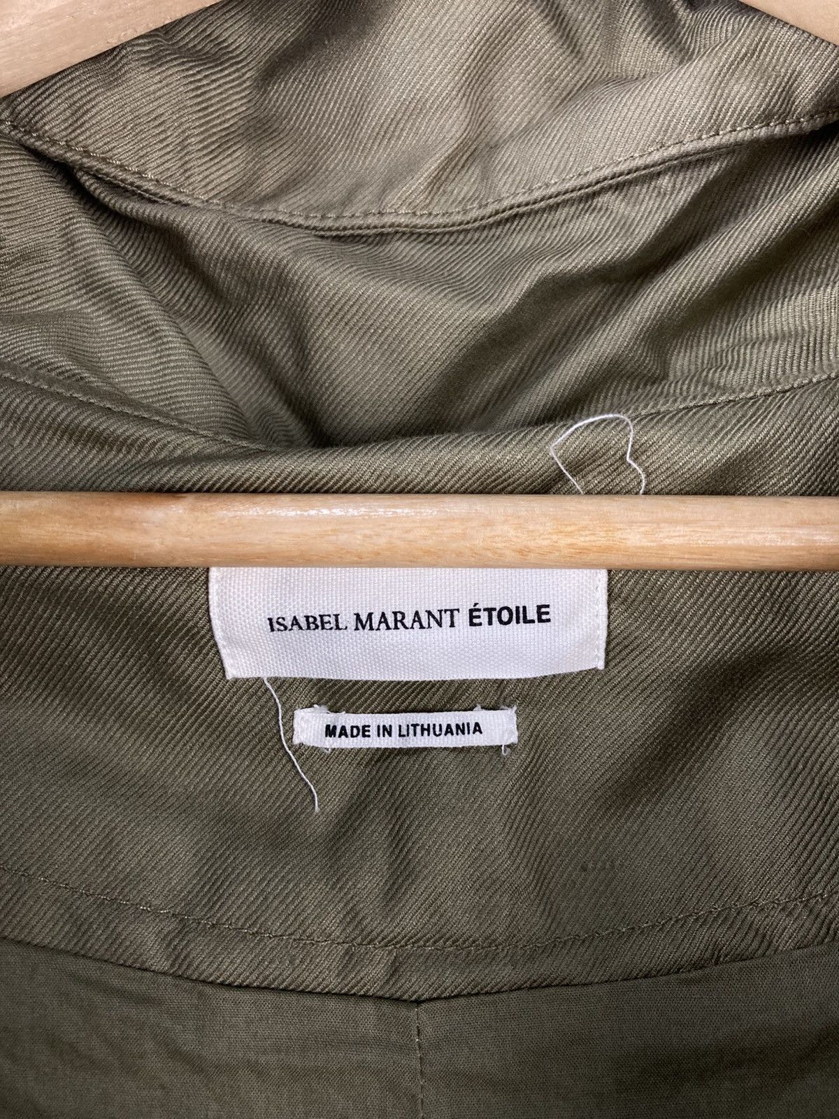 Isabel Marant Etoile Luxury French Design Isabel Marant Etoile Khaki Baggy Jacket Size L / US 10 / IT 46 - 6 Thumbnail