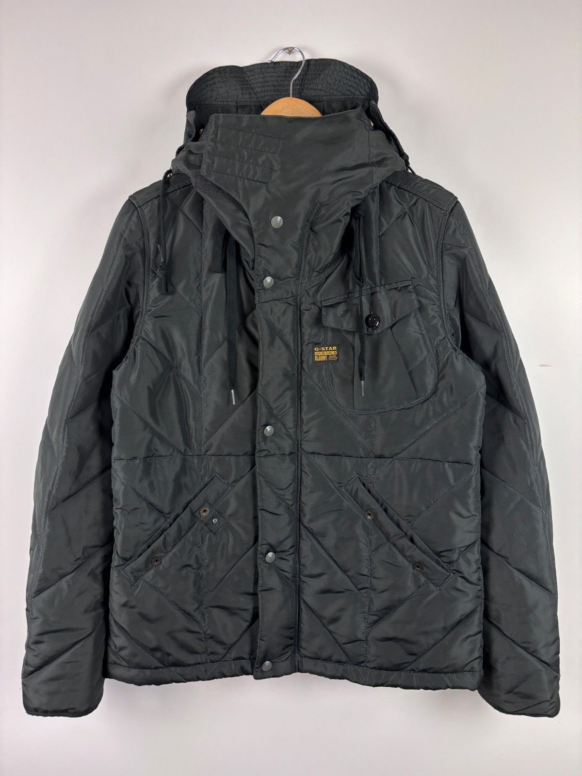 G-Star G-Star CO HDD Overshirt Hooded Quilted Jacket Black Size L Size US L / EU 52-54 / 3 - 1 Thumbnail