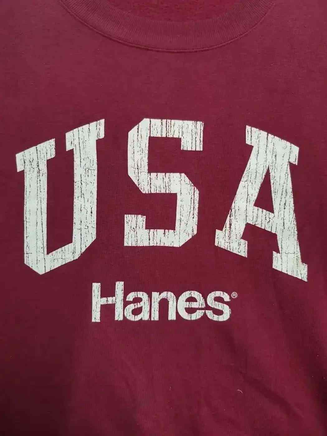 Hanes Vintage USA Hanes Big Logo Sweatshirt Size US XXL / EU 58 / 5 - 2 Thumbnail