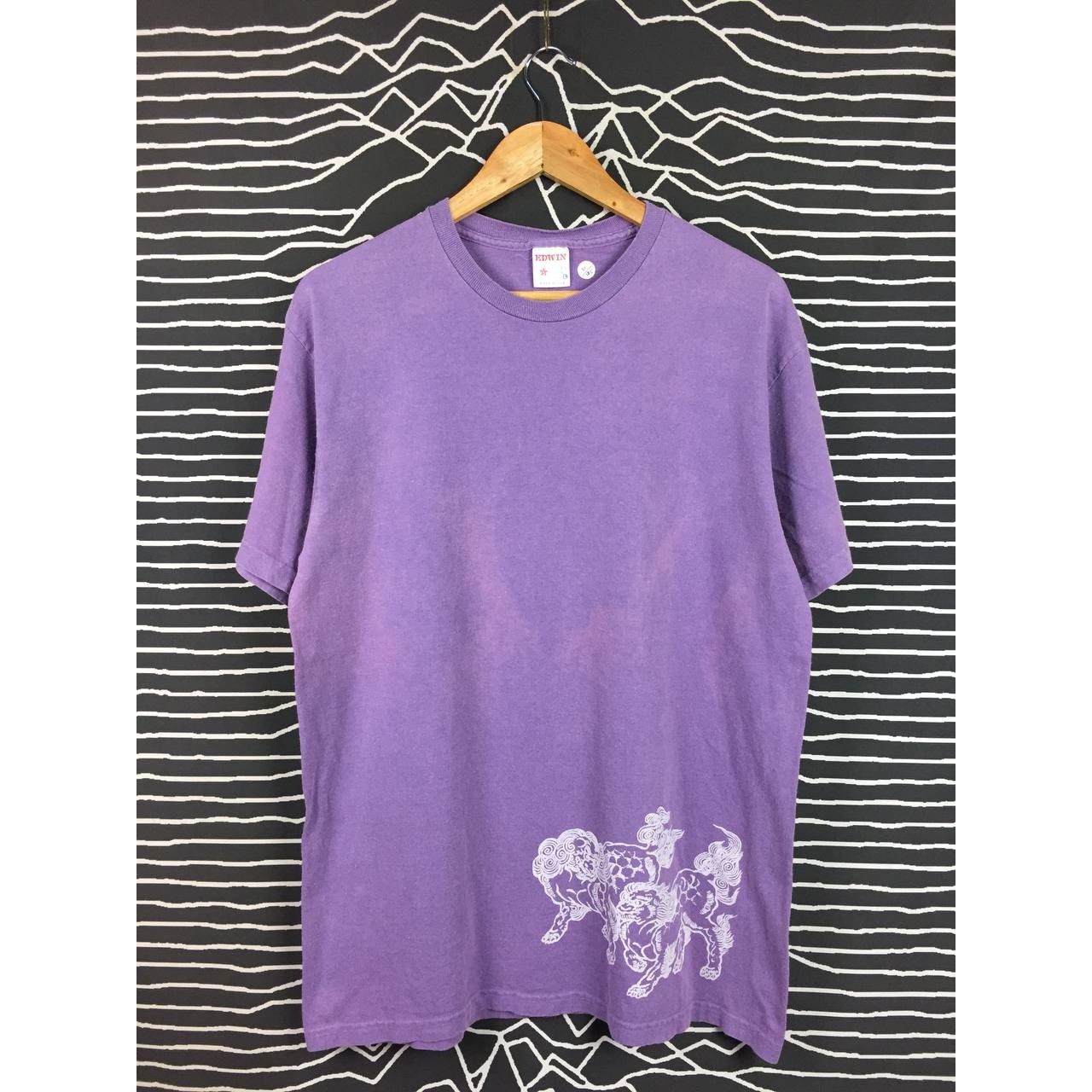 Edwin × Japanese Brand × Vintage Edwin Sportswear Made In Usa Snow Lion Graphic Tee Size US L / EU 52-54 / 3 - 1 Thumbnail
