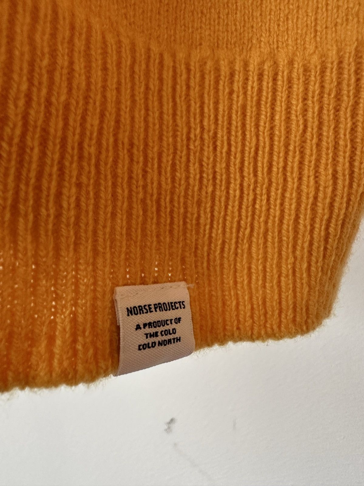 Norse Projects Norse Projects Sigfred Merino Wool Yellow Jumper Size US XL / EU 56 / 4 - 3 Thumbnail