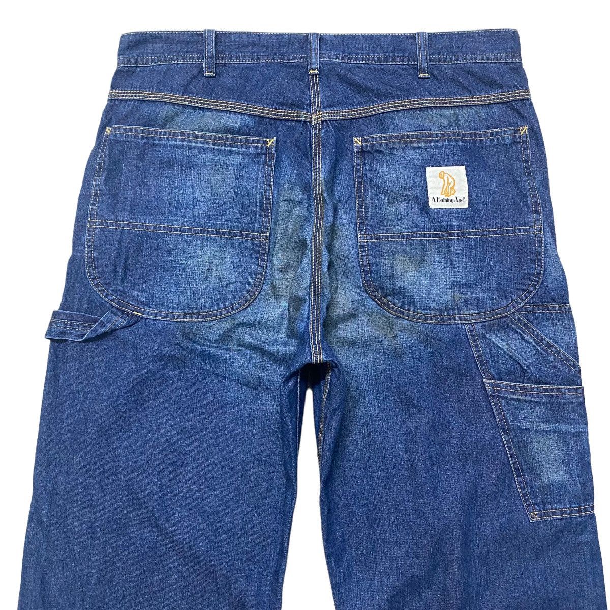 Bape Vintage Bape Denim Carpenter Pants Oiled Coated Size US 34 / EU 50 - 8 Thumbnail
