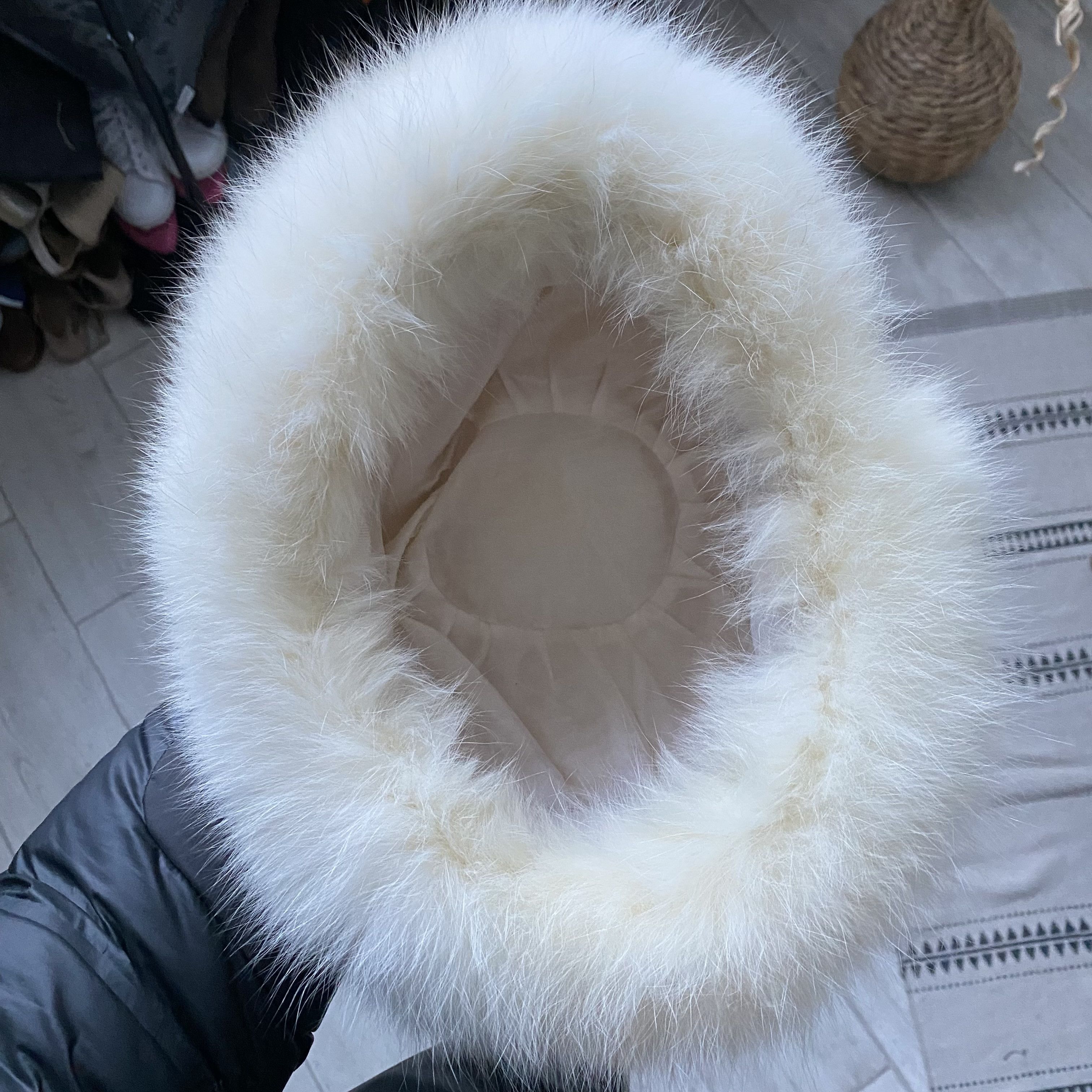 If Six Was Nine Oldmoney Vintage 90s Fluffy Real Fur Hat Luxury Size ONE SIZE - 3 Thumbnail