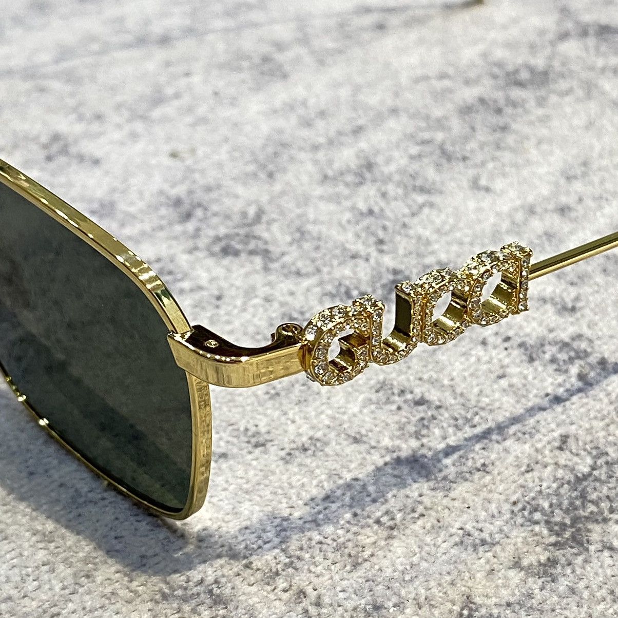 Gucci GUCCI GG1804S 001 GOLD GREY Size ONE SIZE - 2 Thumbnail