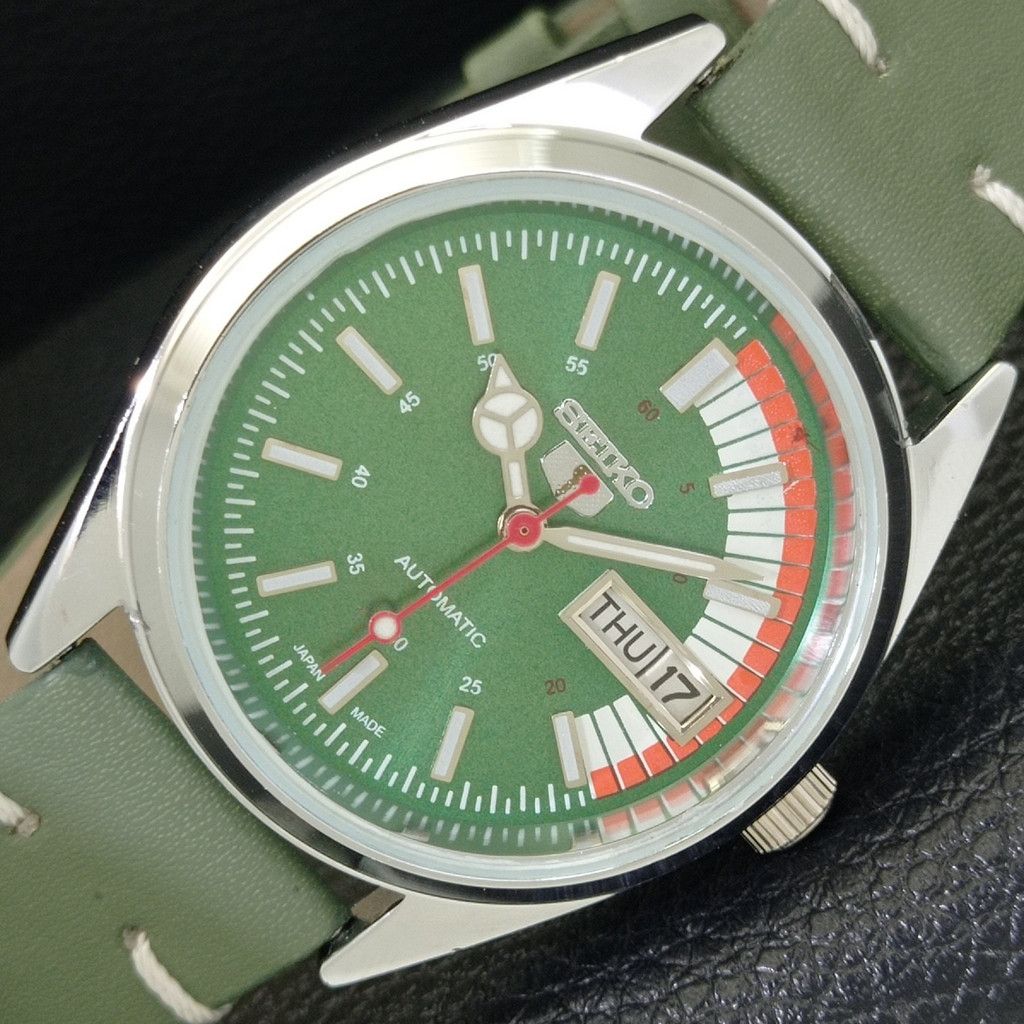 Seiko REFURBISHED VINTAGE SEIKO 5 AUTO JAPAN MENS WATCH a440734 Size 38 - 1 Thumbnail