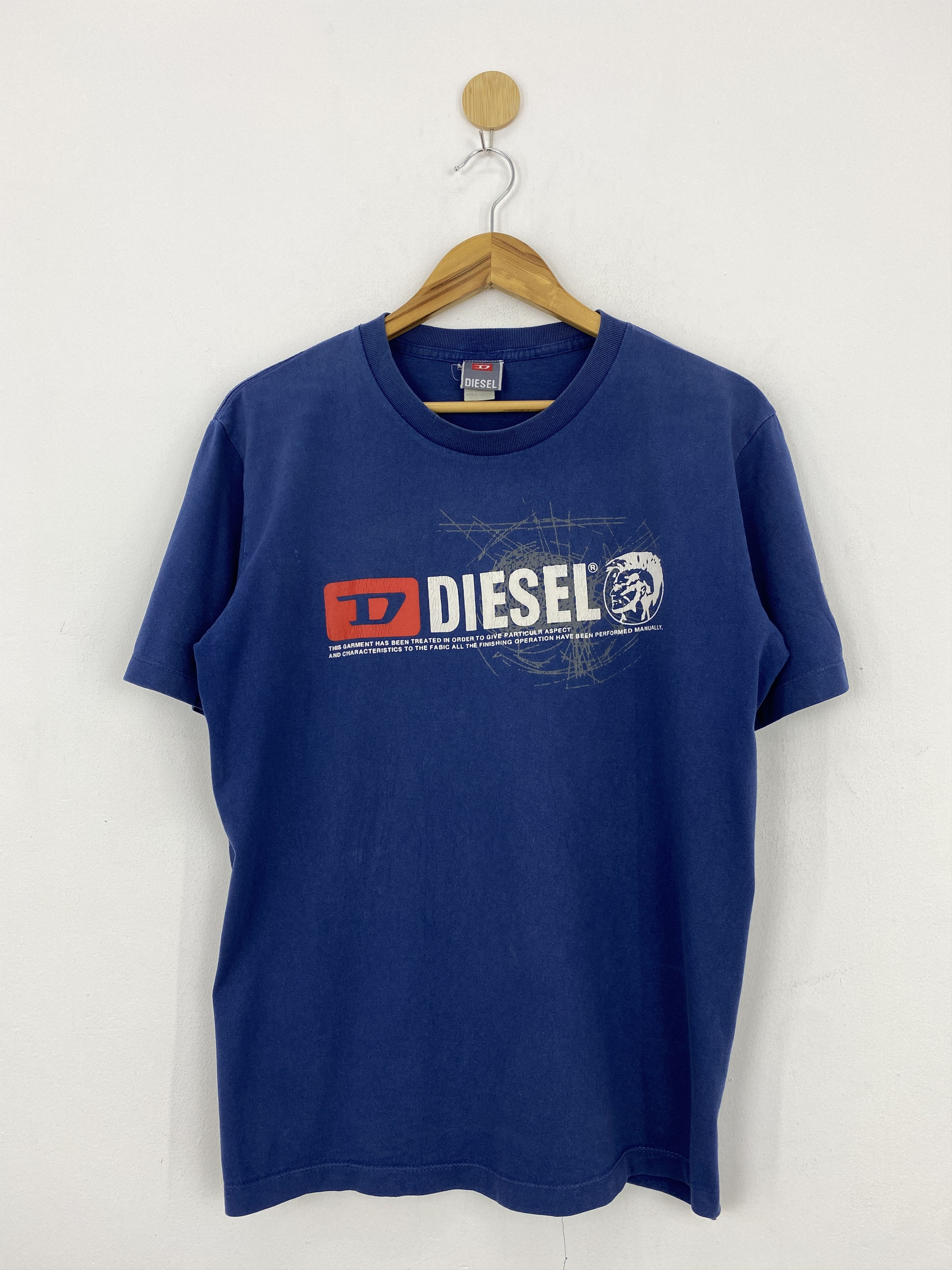 Designer × Diesel × Vintage Vintage 90s Diesel Big Logo Crewneck T-shirt TA0528 Size US L / EU 52-54 / 3 - 1 Thumbnail