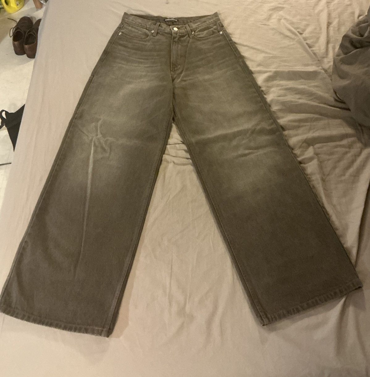 Vintage DISCONTD bistre baggy denim Size US 30 / EU 46 - 1 Thumbnail