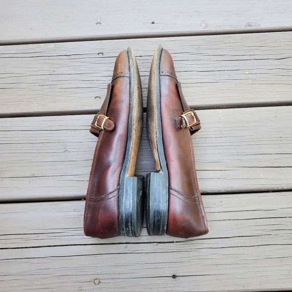Allen Edmonds × Vintage Vintage 80s Allen Edmonds Montague Kiltie Monk Strap Loafer Size US 8.5 / EU 41-42 - 2 Thumbnail