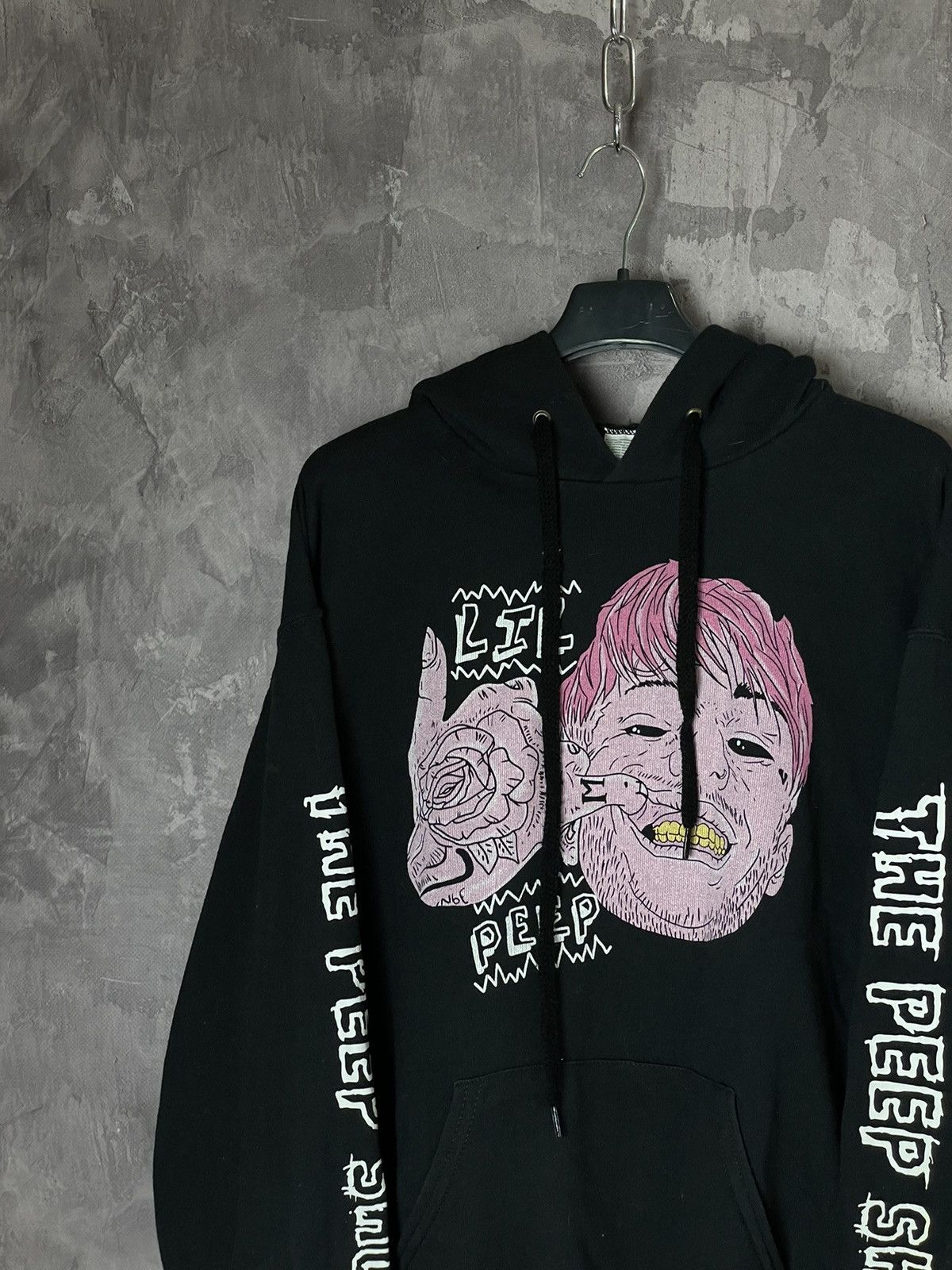 Lil Peep × Rap Tees × Vintage Lil Peep Broken Smile Hoodie Big Logo Size US M / EU 48-50 / 2 - 4 Thumbnail
