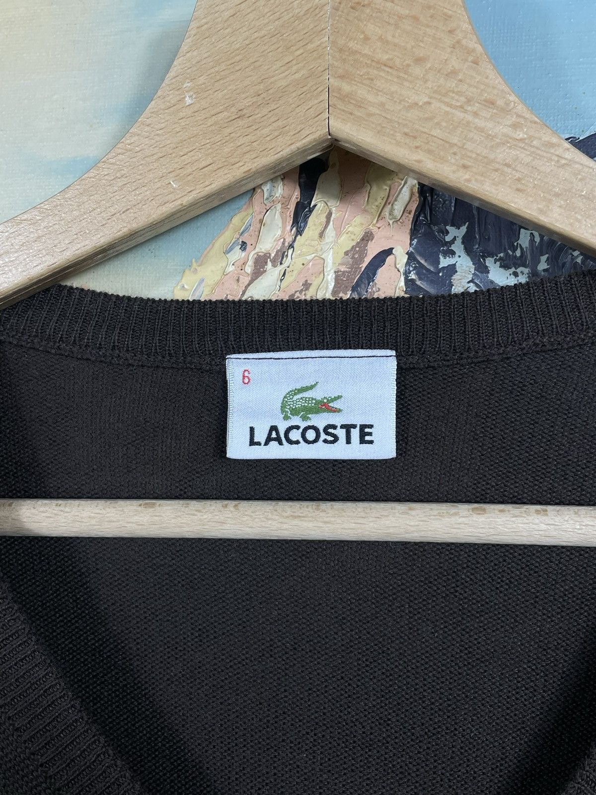 Lacoste × Vintage Lacoste retro y2k 00s Vest Jumper Pull Knitwear Old Money Size US L / EU 52-54 / 3 - 5 Thumbnail