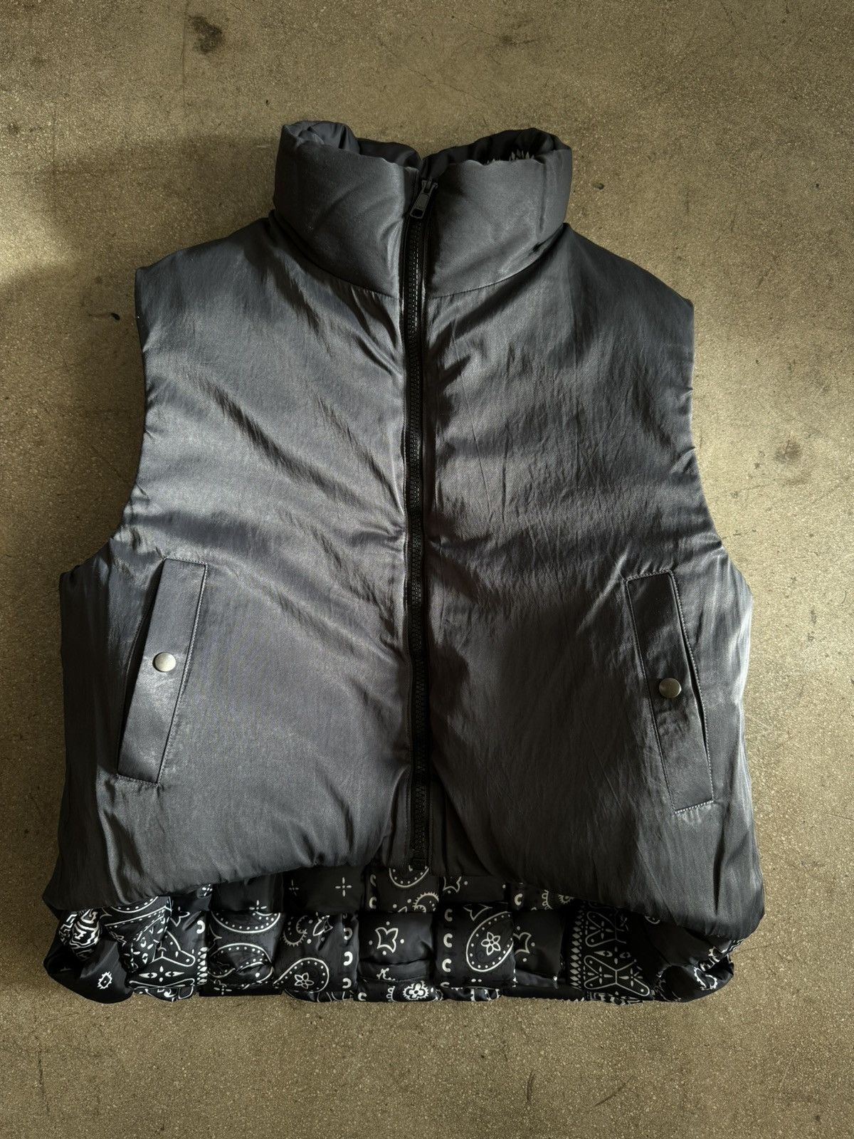 Kapital Reversible Keel Vest – Bandanna Print + Rayon